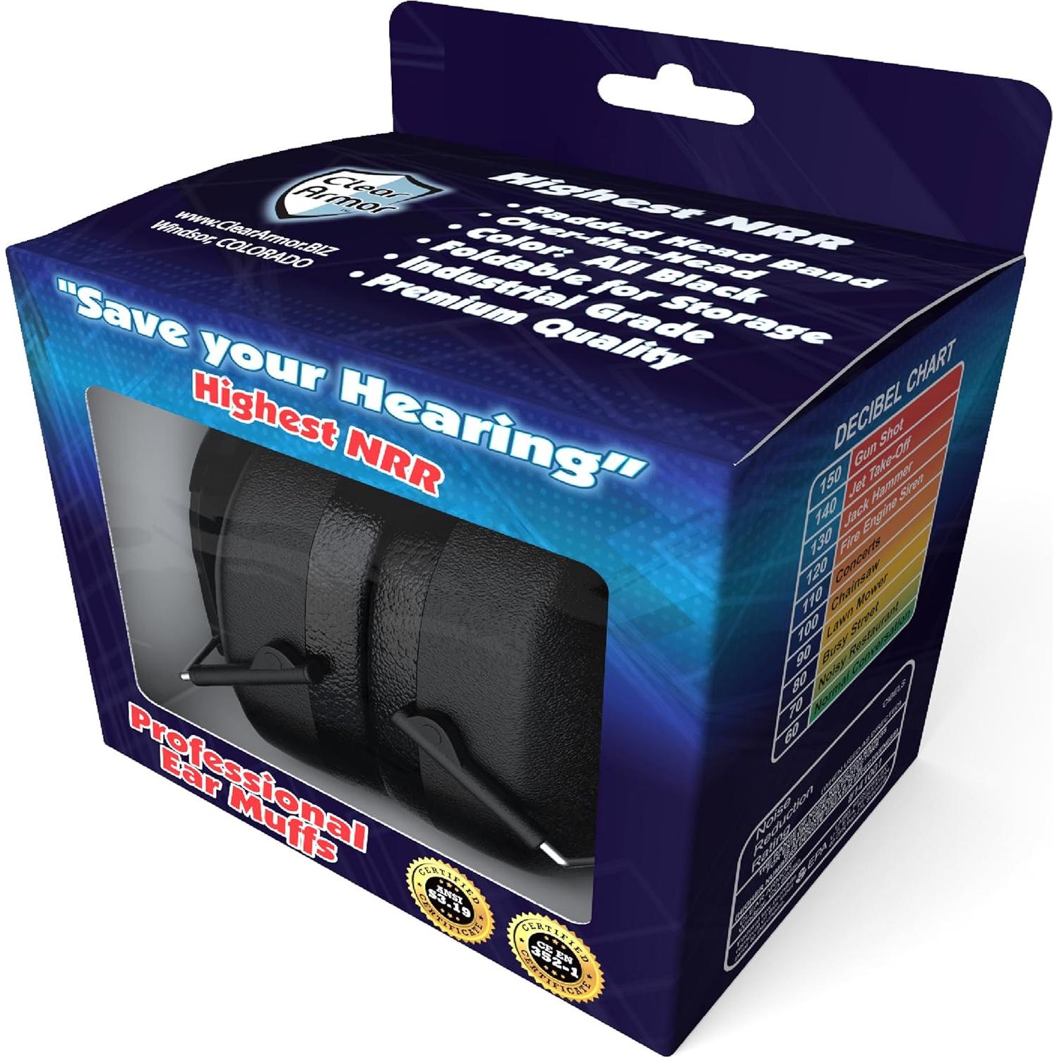 Protectores Auditivos ClearArmor P2X - 2 Paquete 31.5 dB