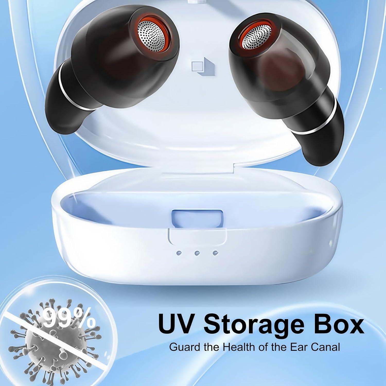 Tapones para oídos ZOZZGO 33dB NRR Silicona Hipoalergénica