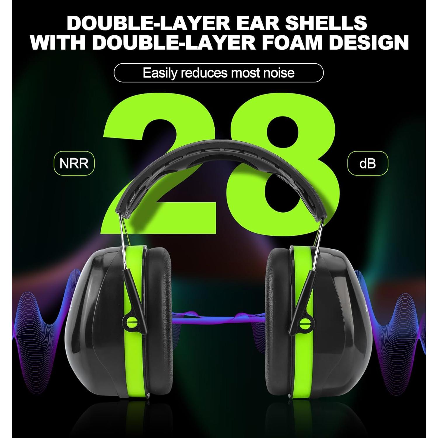 Protectores Auditivos HZ012 NRR 28dB Verde - Seguridad y Comodidad