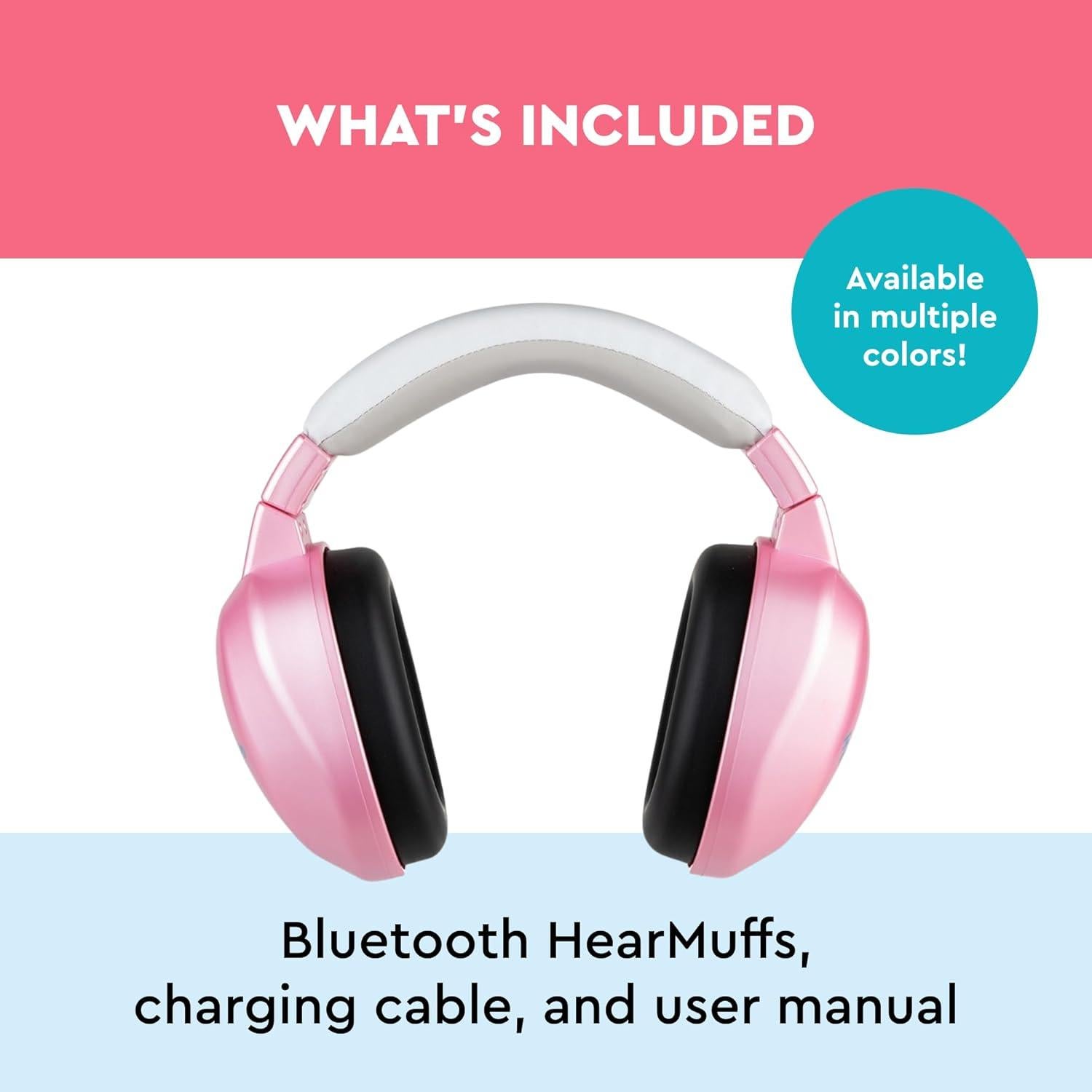 Auriculares Inalámbricos HearMuffs Rosa Metálico para Niños 0-4 Años