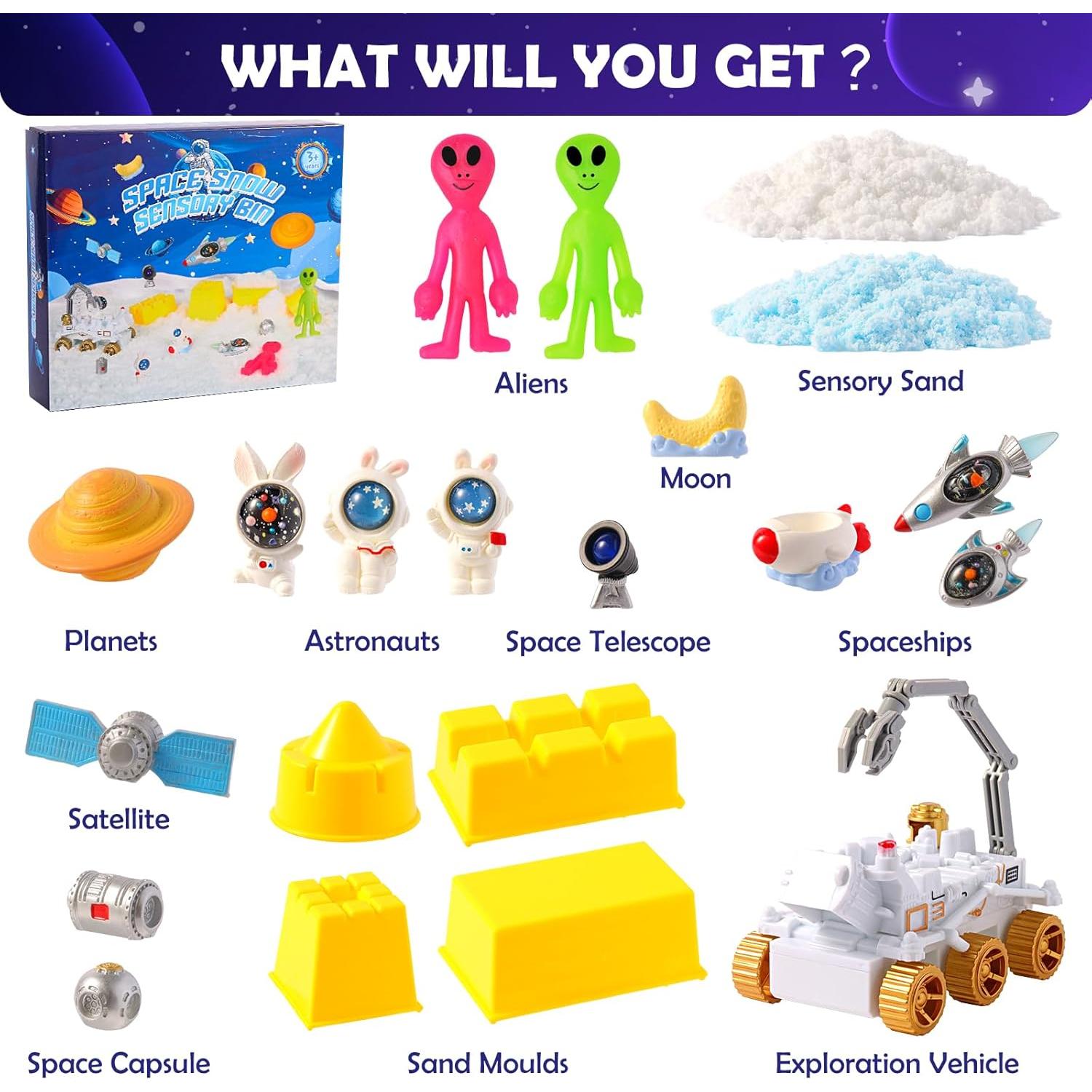 Caja Sensorial Galaxia FIIOEOY para Niños 3-6 Años