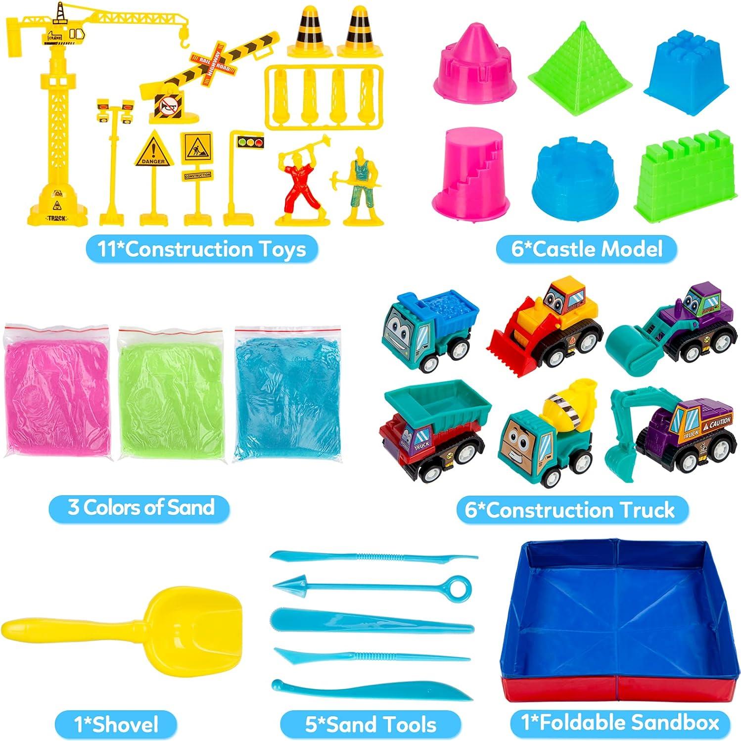 Kit de Arena ThinkMax 1.36kg con 43PCS - Juguetes y Moldes