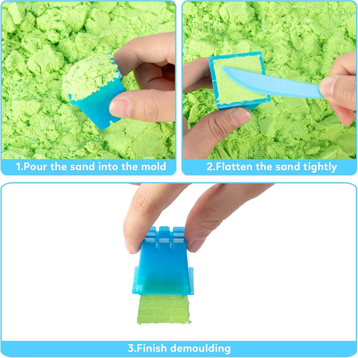 Kit de Arena ThinkMax 1.36kg con 43PCS - Juguetes y Moldes