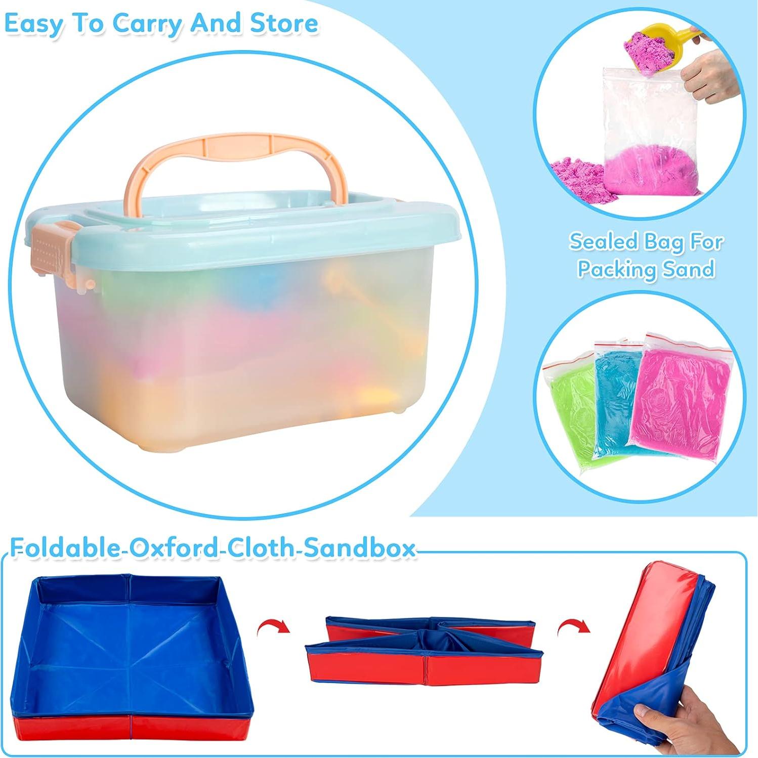 Kit de Arena ThinkMax 1.36kg con 43PCS - Juguetes y Moldes