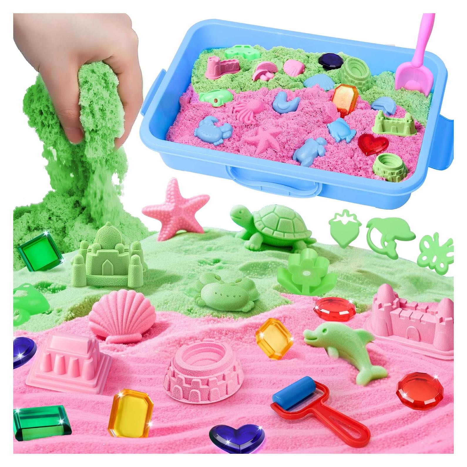 Caja Sensorial Oceánica VVSBPL con 2 Arenas Moldeables 1.36 kg