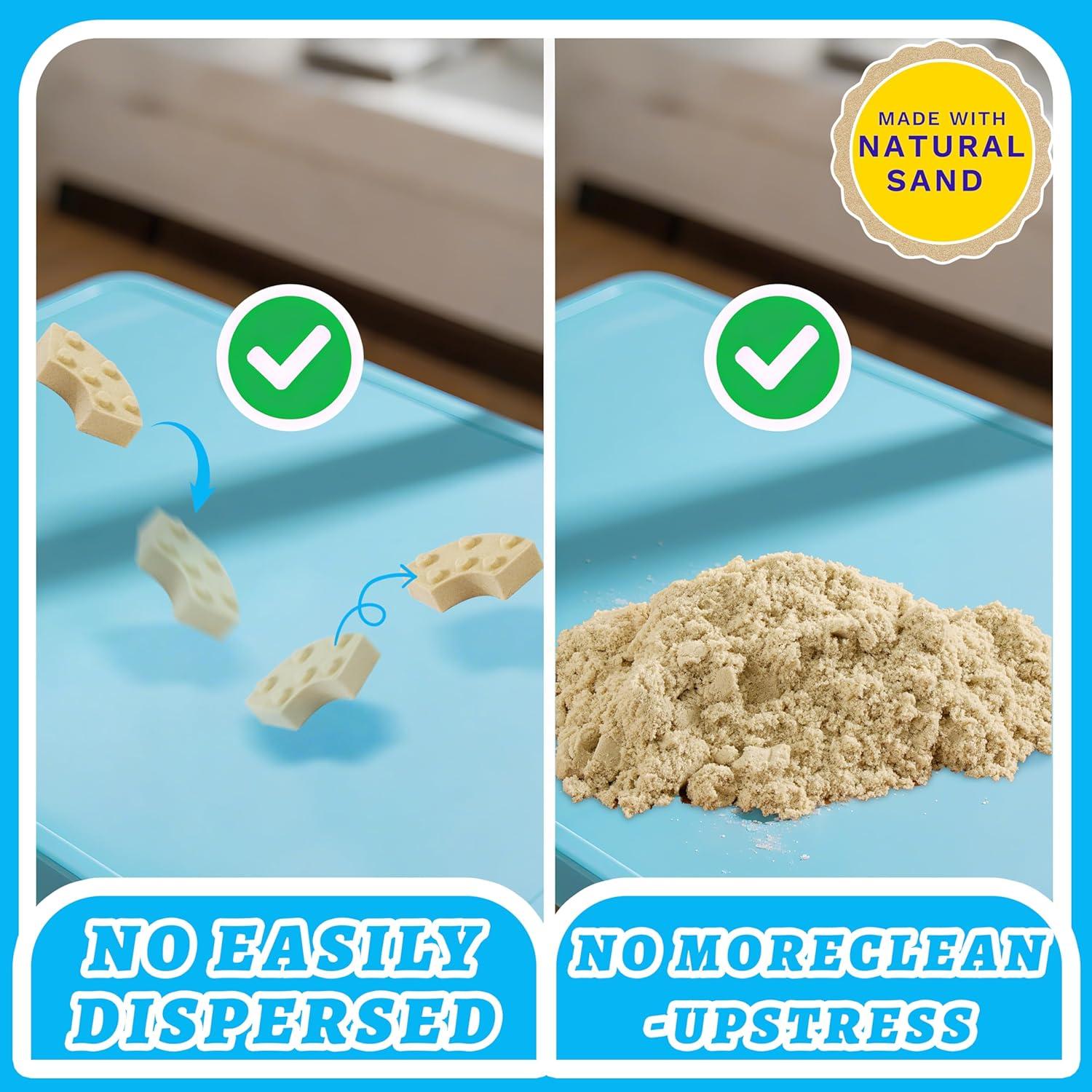 Kit de Arena Moldeable SIGHTEEDA 0.77 kg con 6 Herramientas