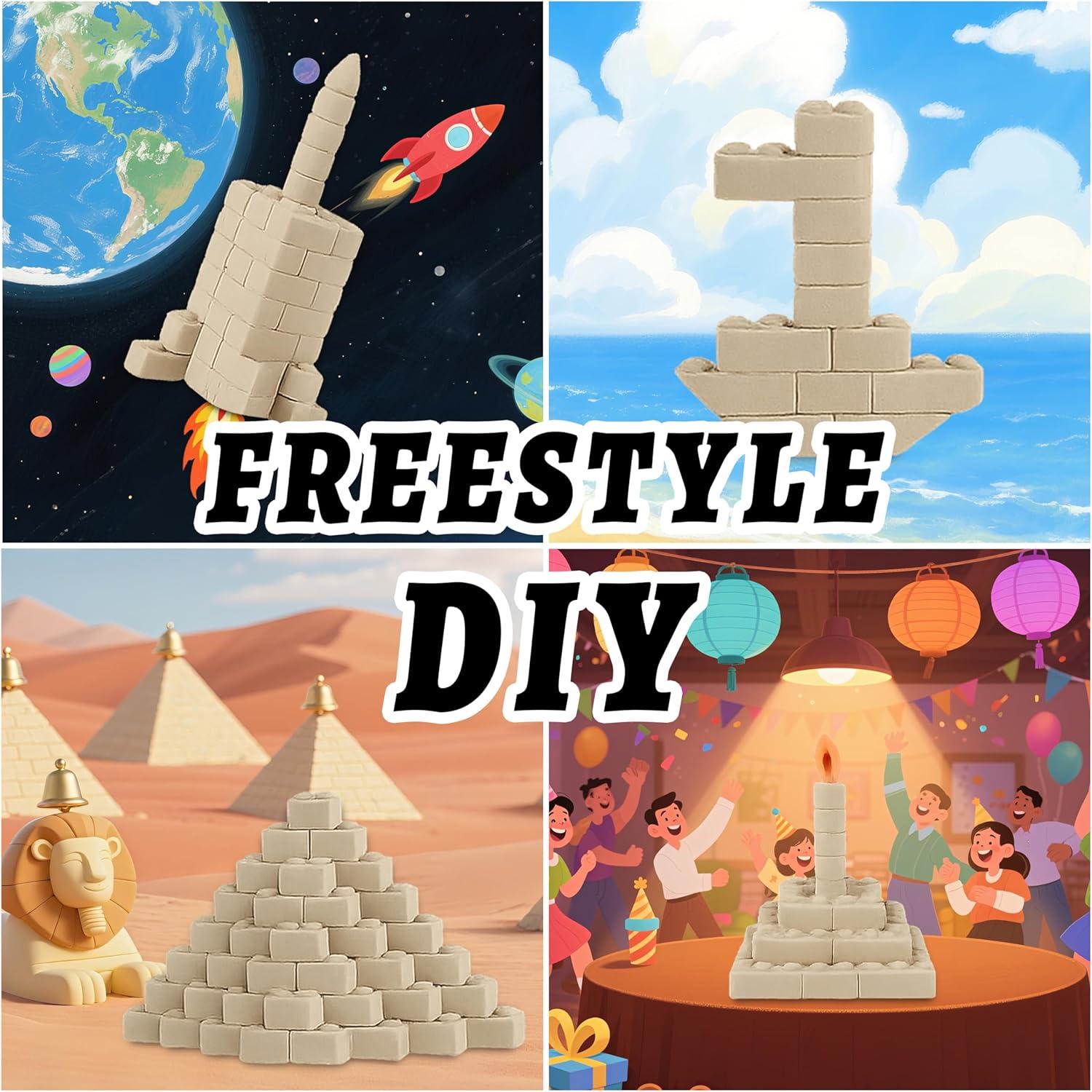 Kit de Arena Moldeable SIGHTEEDA 0.77 kg con 6 Herramientas