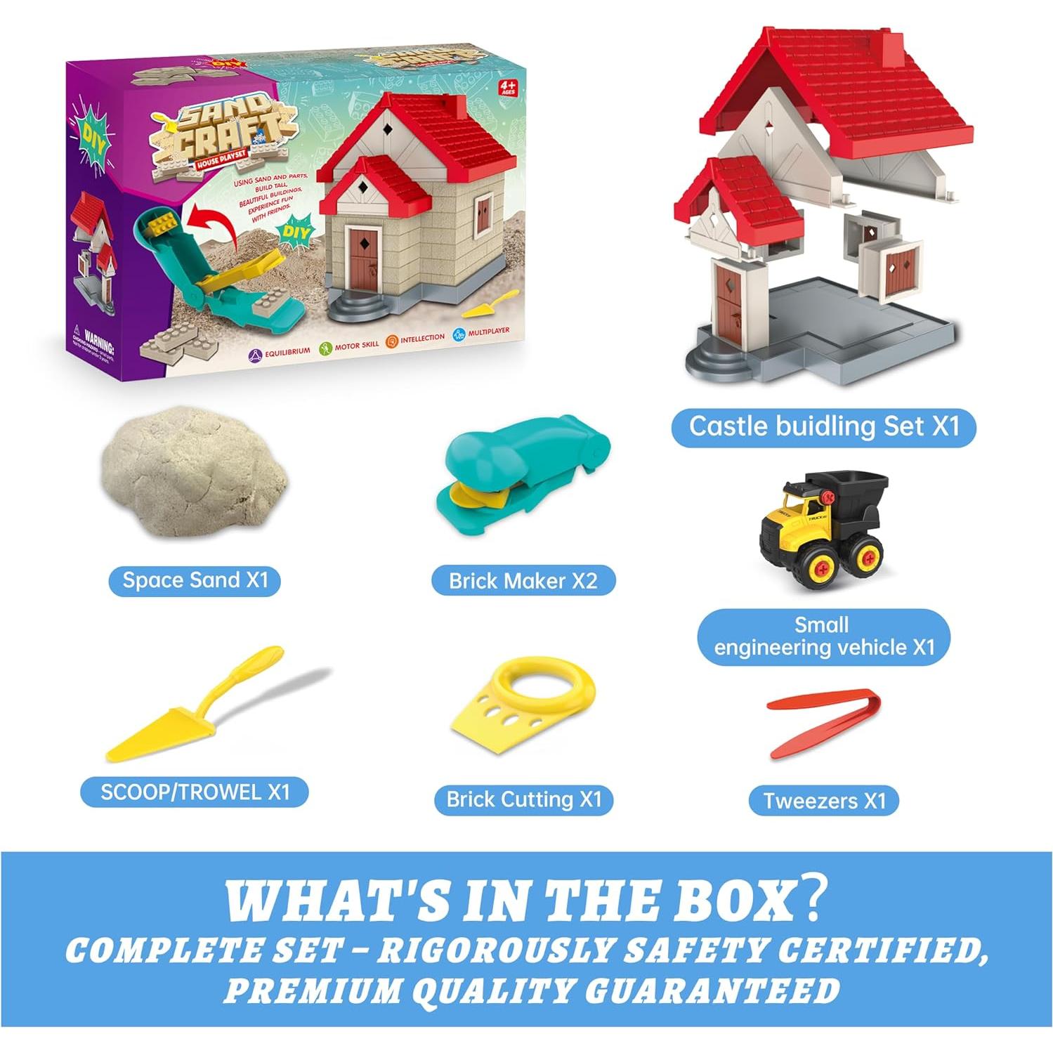 Kit de Arena Moldeable SIGHTEEDA 0.77 kg con 6 Herramientas