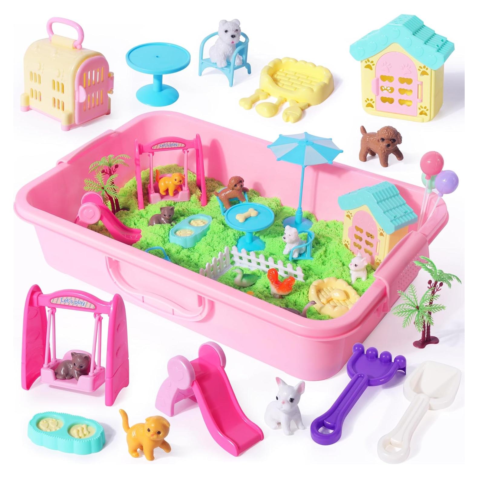 Caja de Arena Sensorial Billeeit para Mascotas 28 Piezas