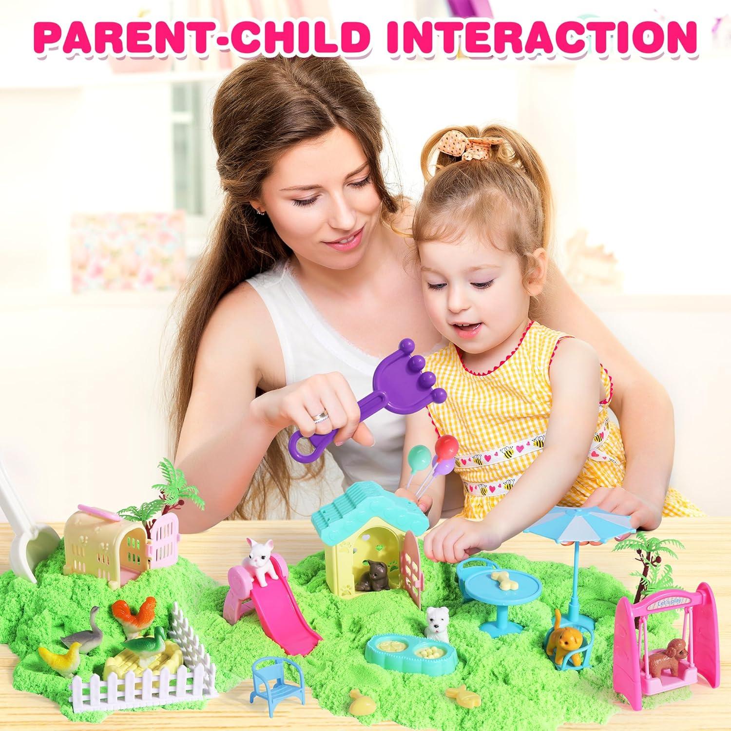 Caja de Arena Sensorial Billeeit para Mascotas 28 Piezas