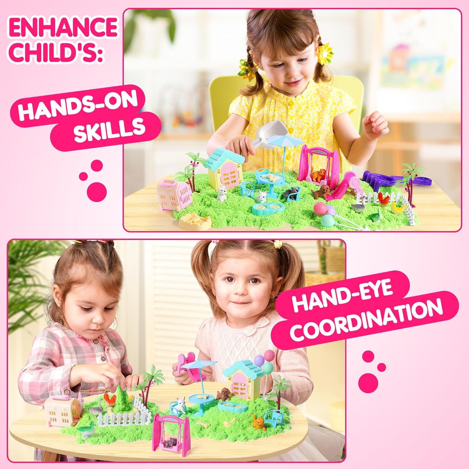 Caja de Arena Sensorial Billeeit para Mascotas 28 Piezas