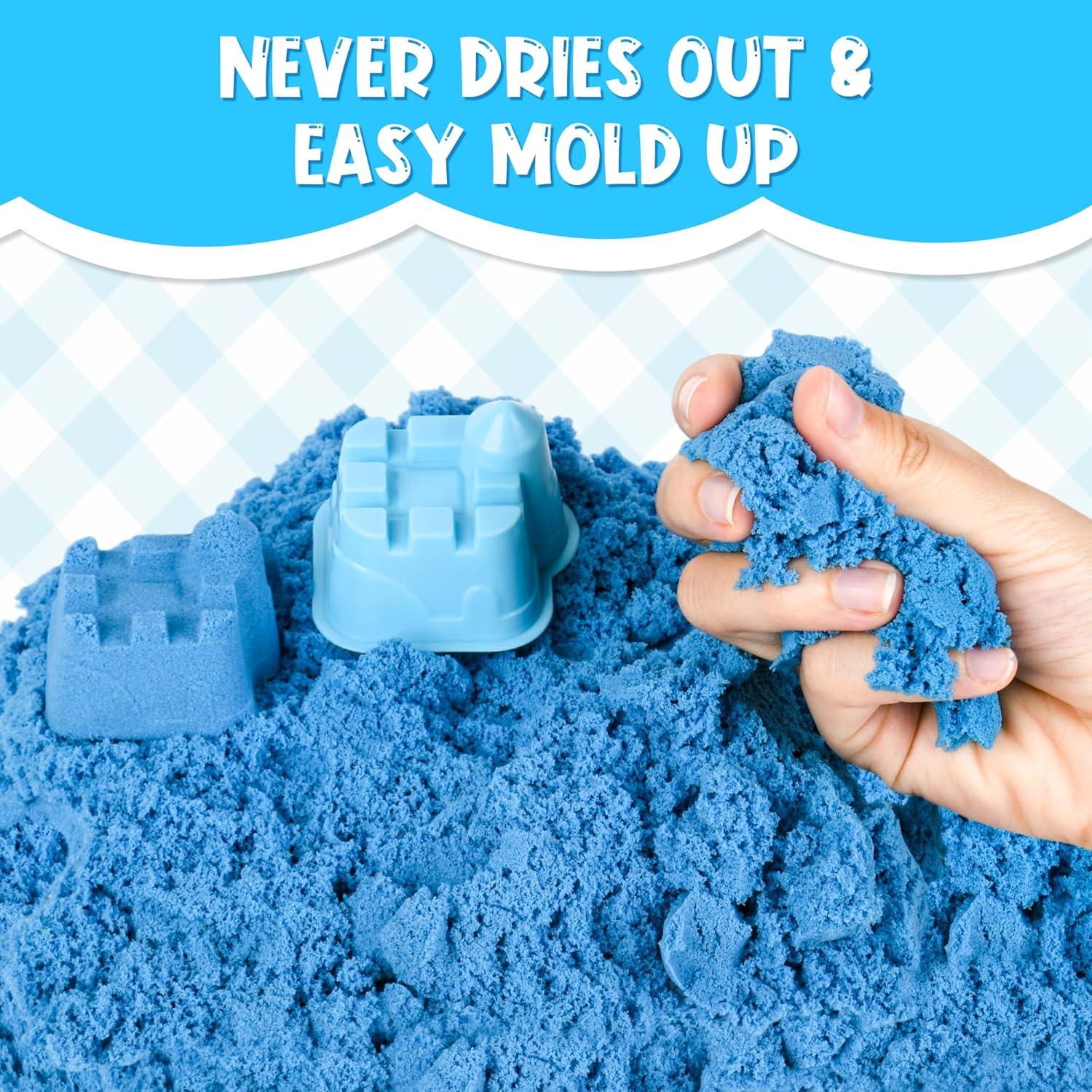 Juego de Arena Mágica Busaurus 2.5Kg 5 Colores y Moldes