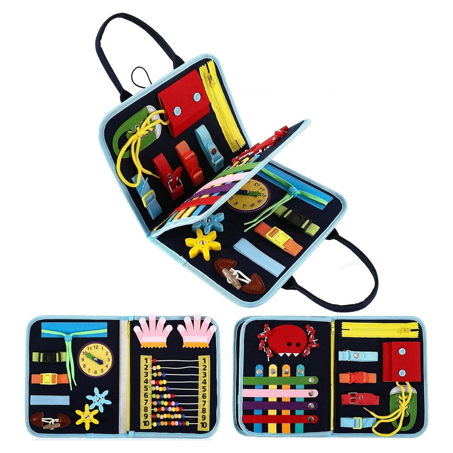 Paquete de 4 mantas de fidget HNYG para adultos con demencia