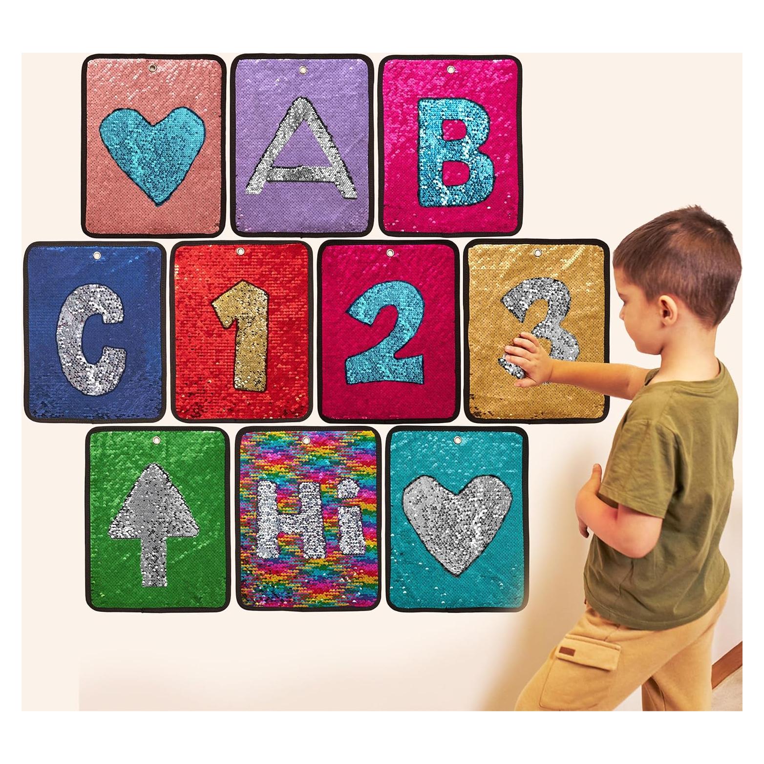 Mats Sensoriales de Lentejuelas Odoxia - Paquete de 10 Rectángulos