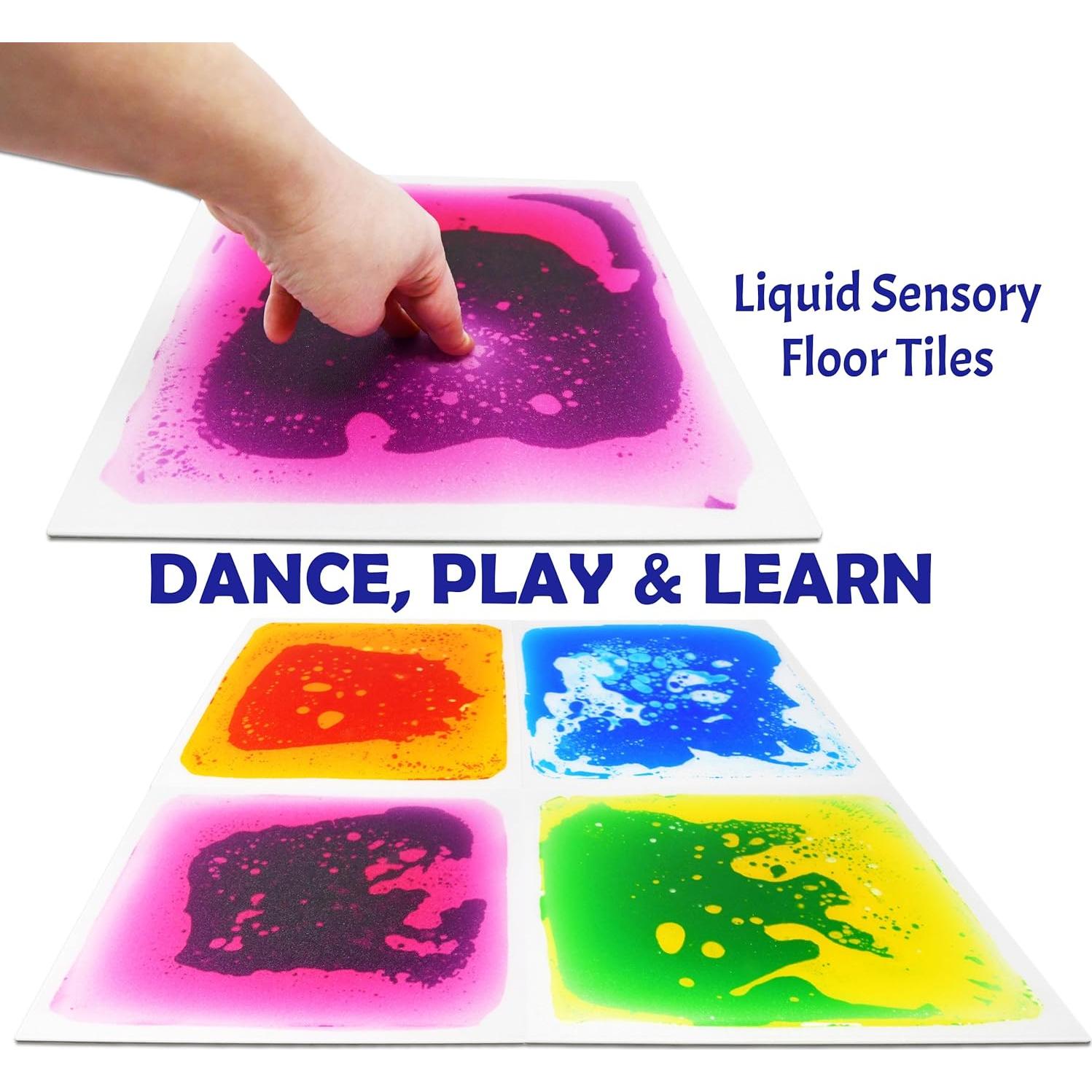 Azulejos de Piso Líquido Sensorial Gift Boutique - 4 Piezas 30.48 cm