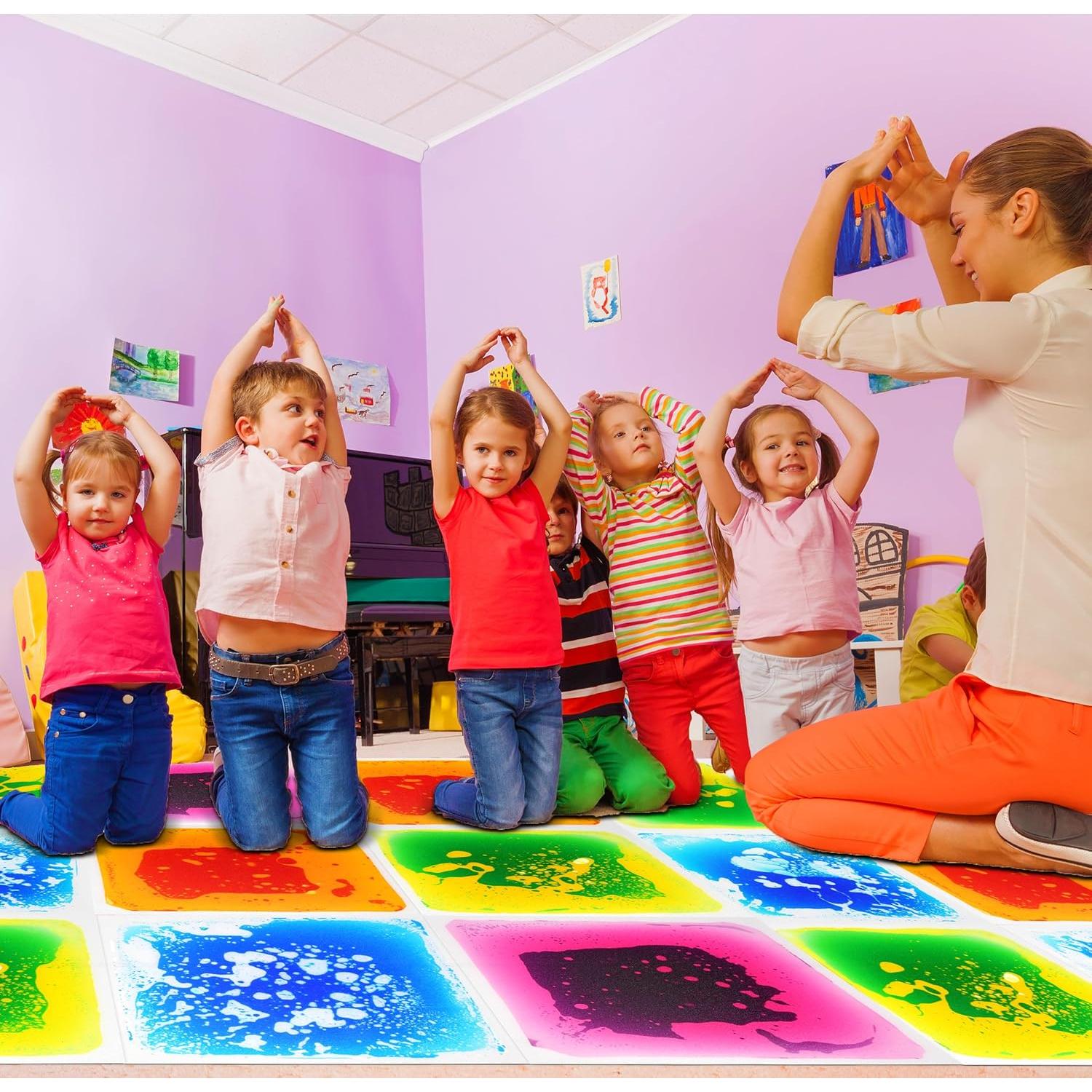 Azulejos de Piso Líquido Sensorial Gift Boutique - 4 Piezas 30.48 cm