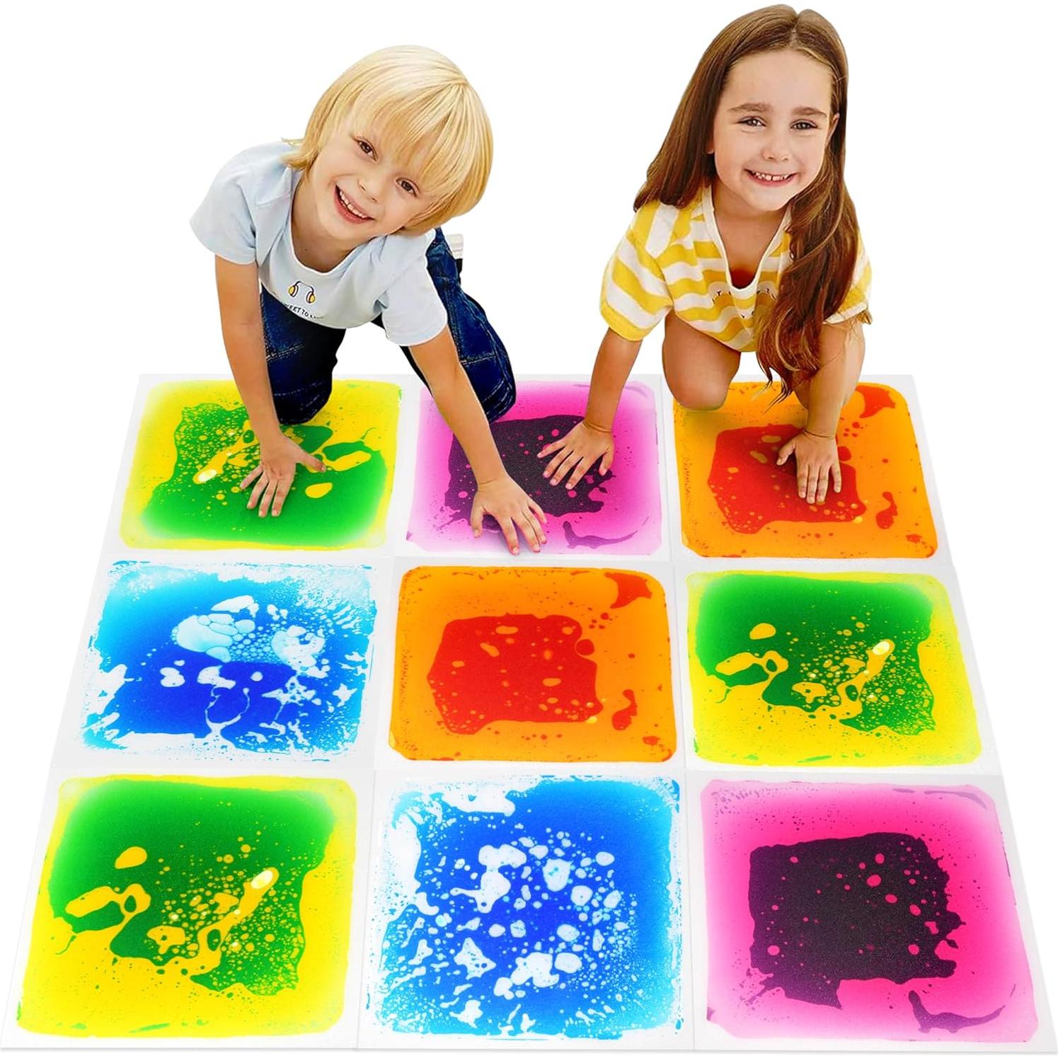 Azulejos de Piso Líquido Sensorial Gift Boutique - 4 Piezas 30.48 cm