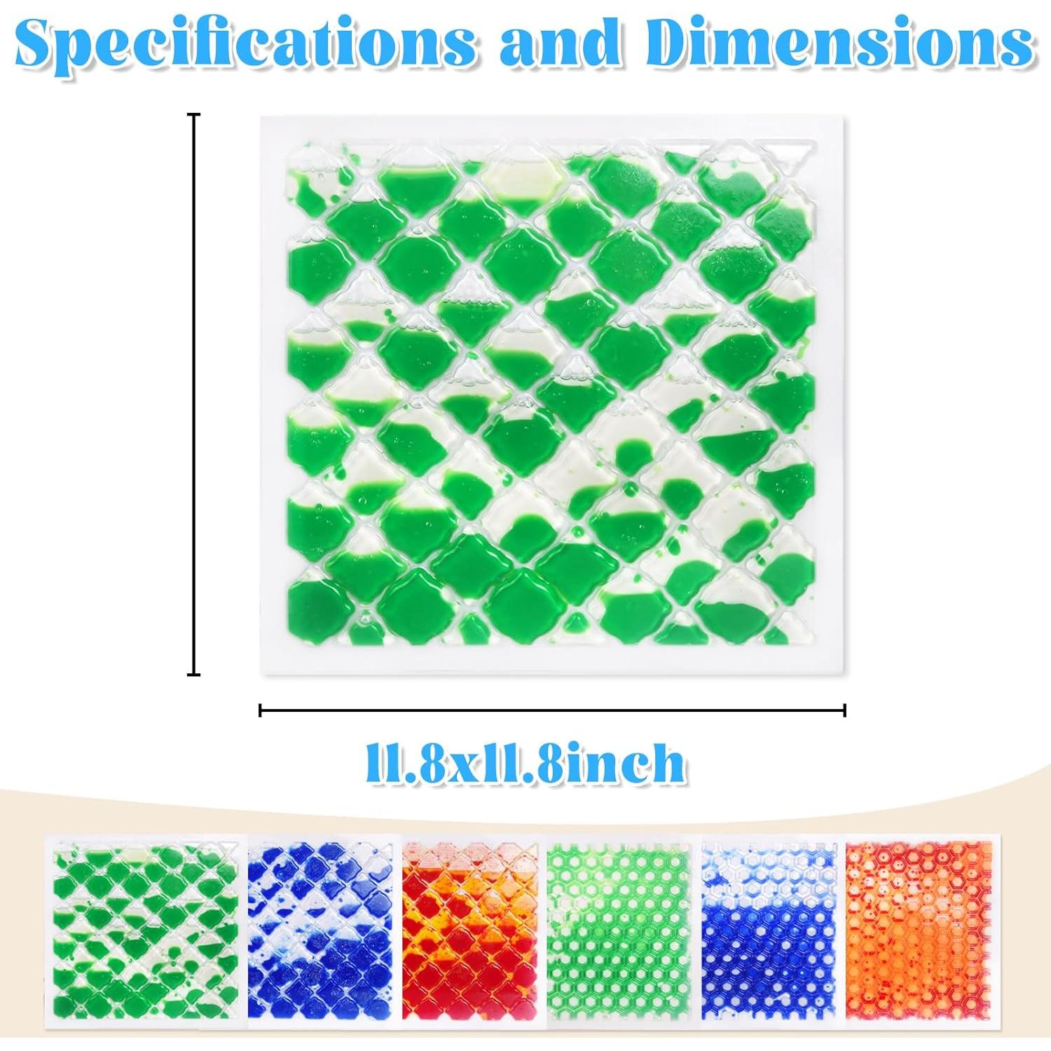Baldosas Sensoriales Líquidas TEUCSIUB 6 PCS 30x30cm Antideslizantes