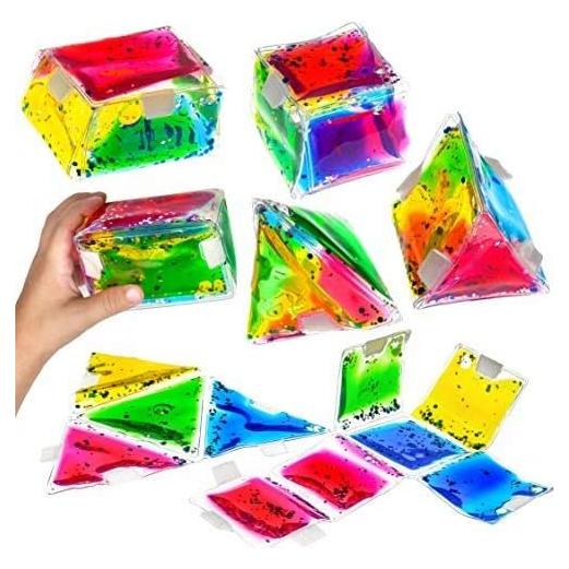 Playlearn Almohadillas de Gel Sensorial 3D - 4 Piezas Multicolores