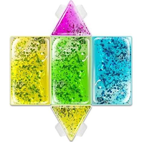 Playlearn Almohadillas de Gel Sensorial 3D - 4 Piezas Multicolores