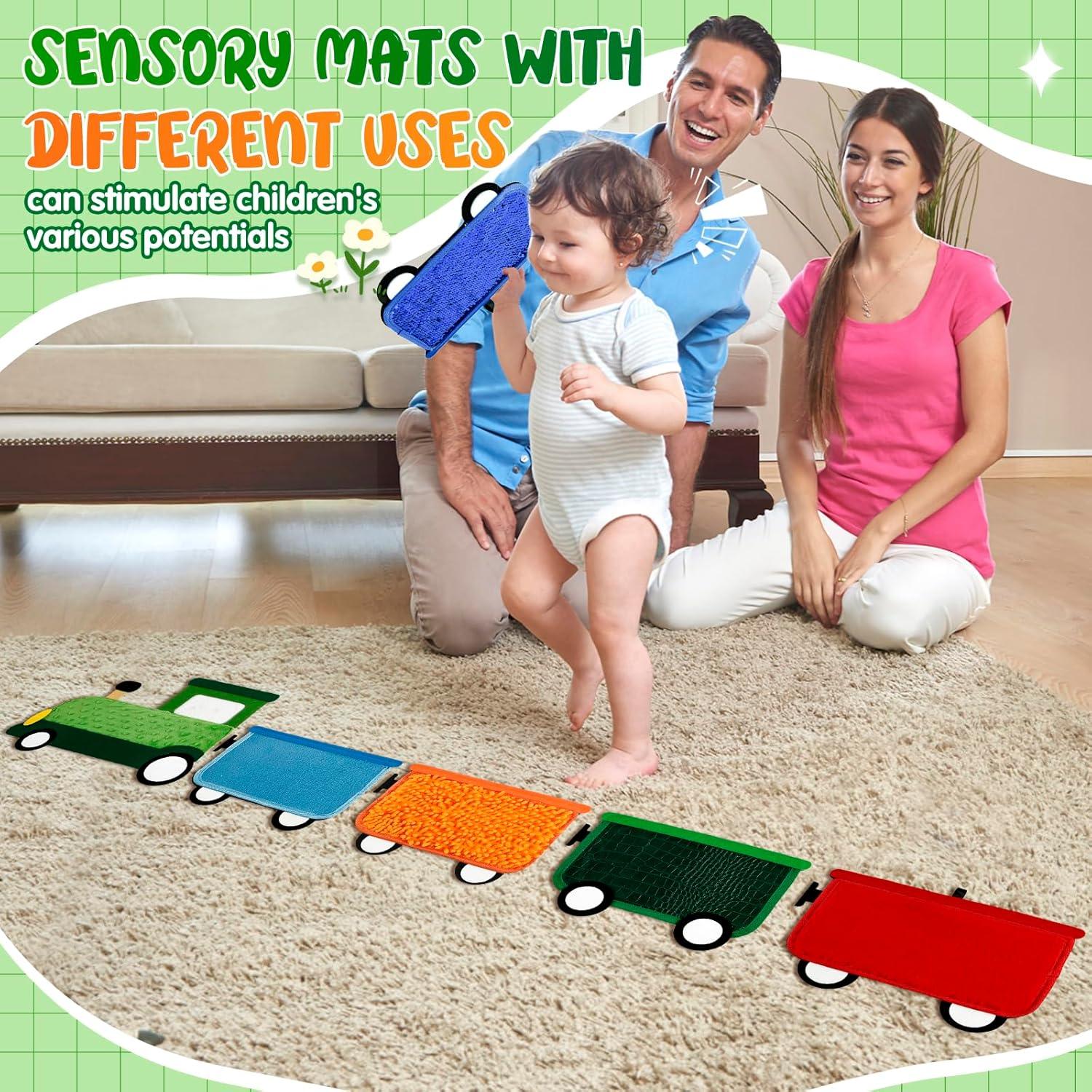 Panel de Pared Sensorial Loninak Tren 101.6x30.5cm para Niños