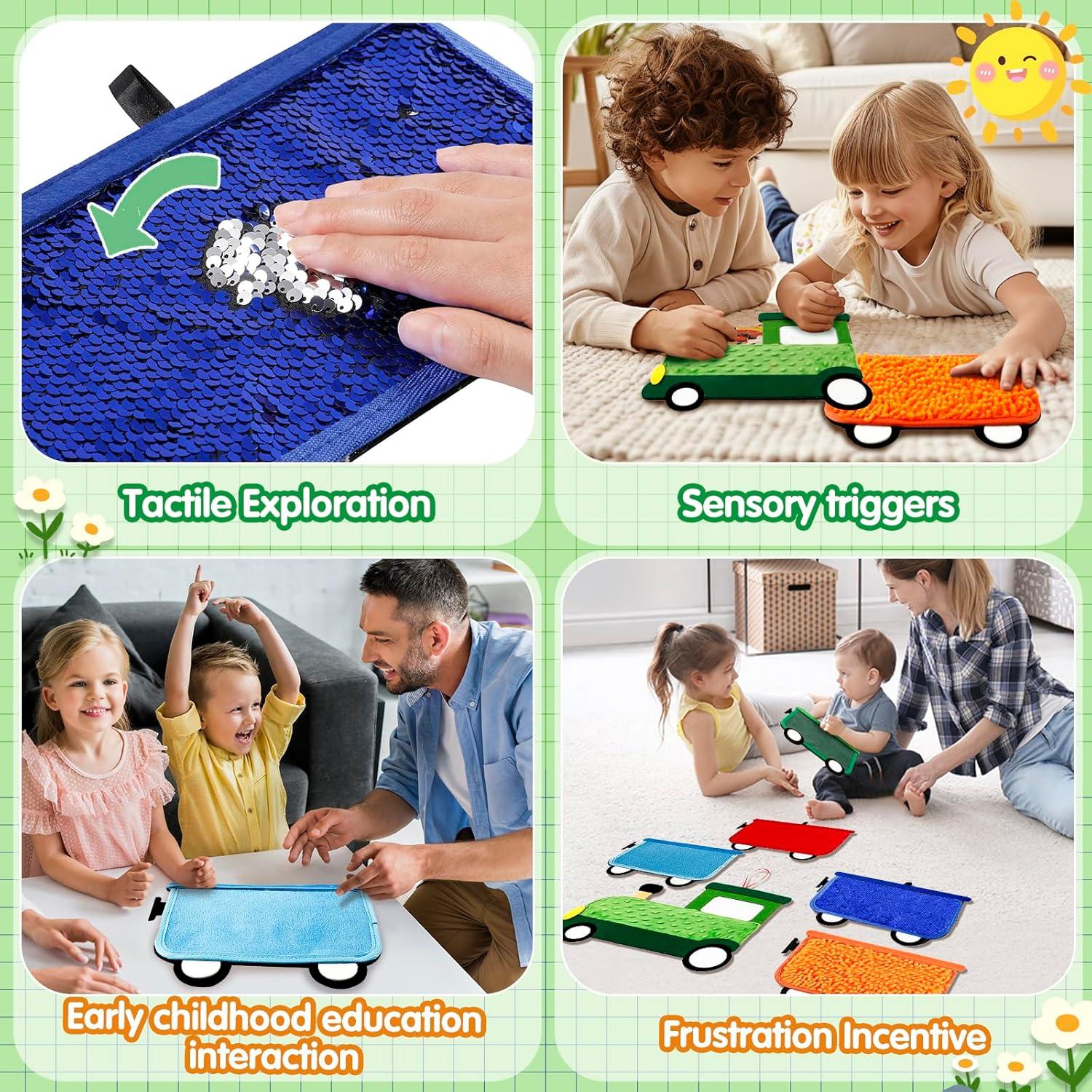 Panel de Pared Sensorial Loninak Tren 101.6x30.5cm para Niños