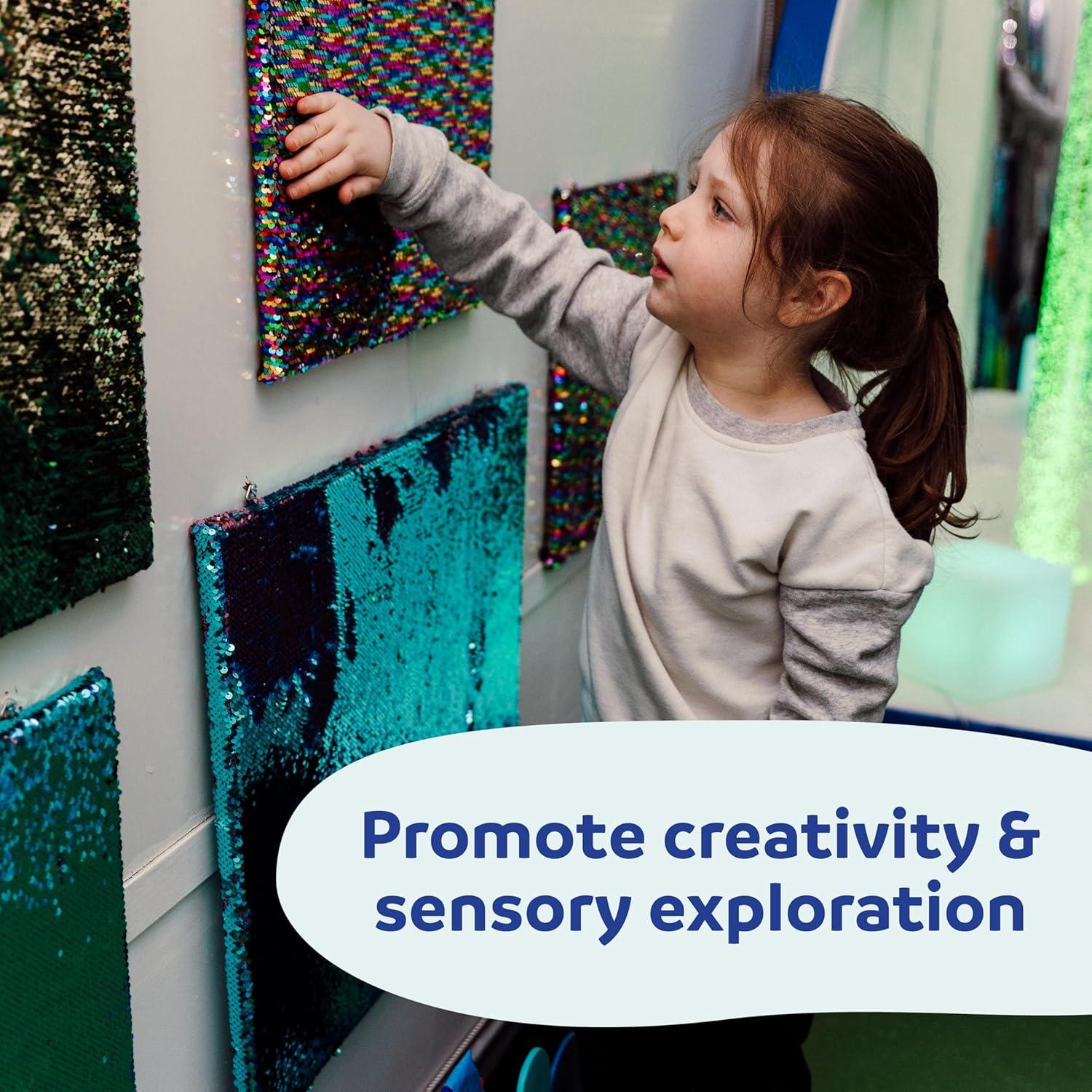 Paneles de Pared Sensorial con Lentejuelas Diversión y Función - Mediano