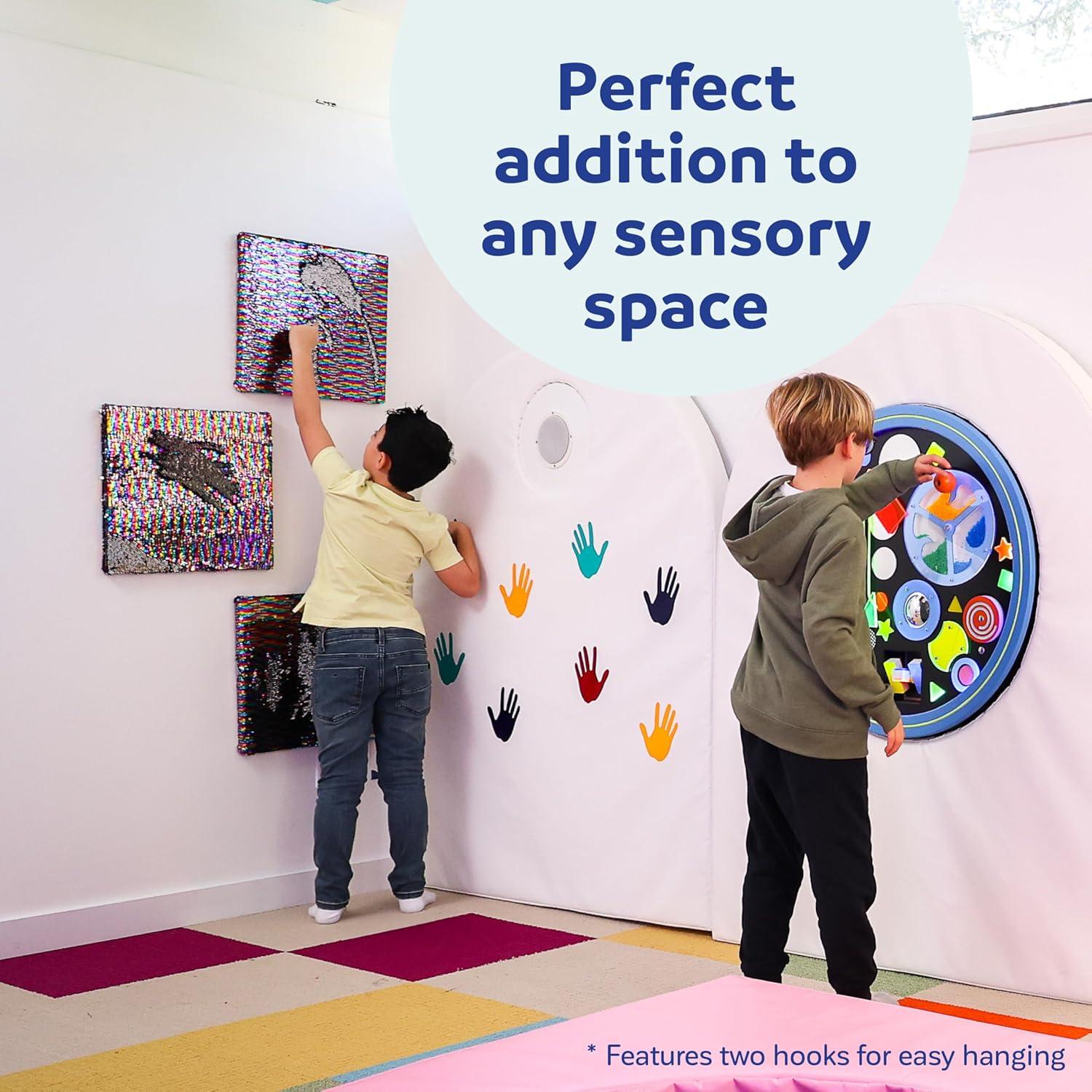 Paneles de Pared Sensorial con Lentejuelas Diversión y Función - Mediano