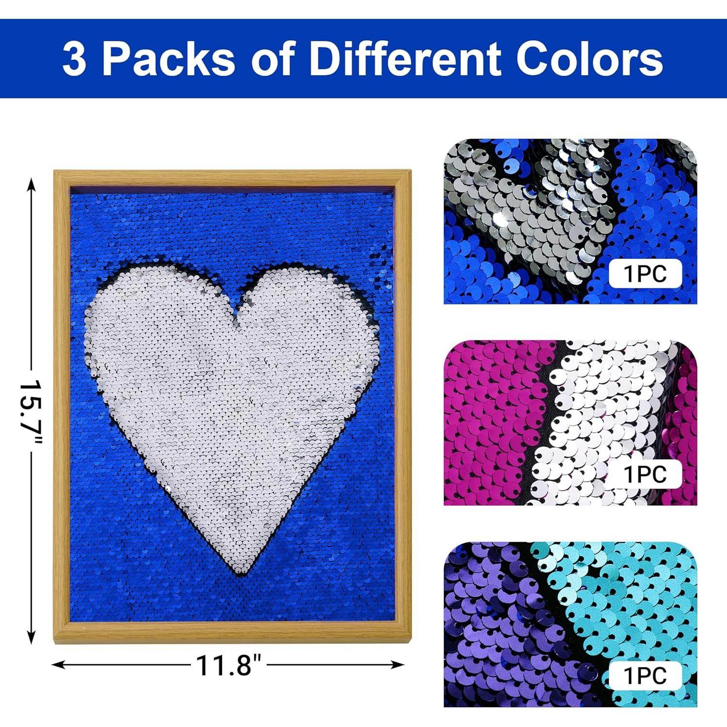 BALAPET 3 Paneles Sensoriales de Madera con Lentejuelas Reversibles