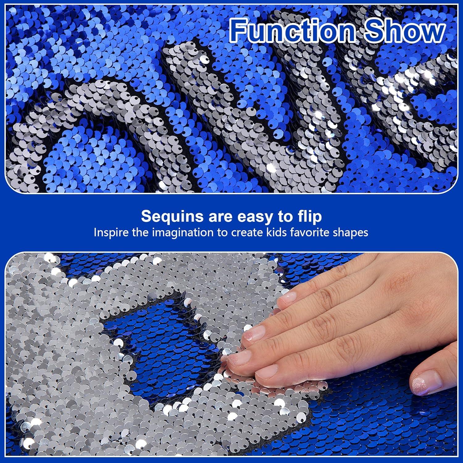 BALAPET 3 Paneles Sensoriales de Madera con Lentejuelas Reversibles