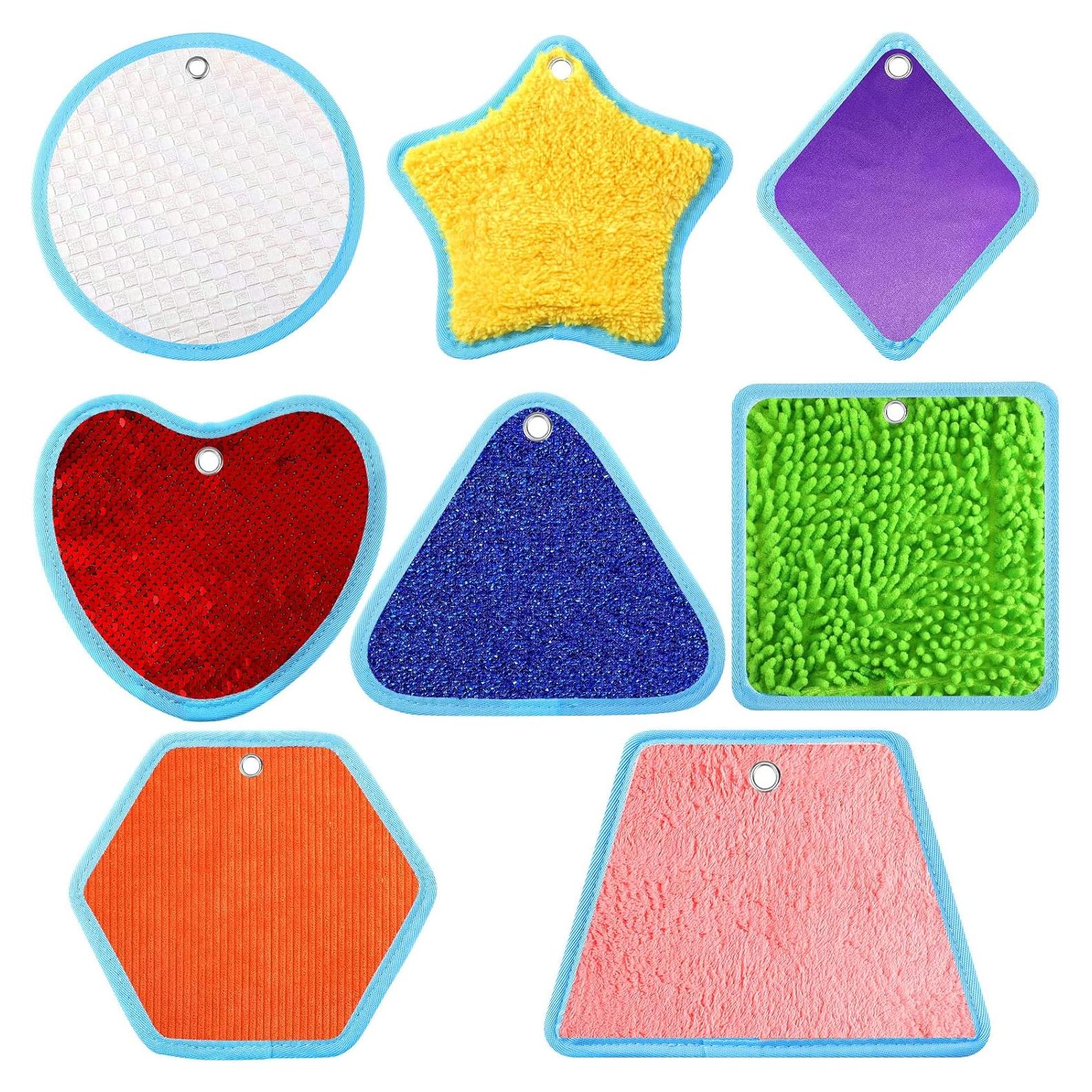 Alfombrillas Sensoriales Boao 8 Piezas Texturizadas 21x21 cm