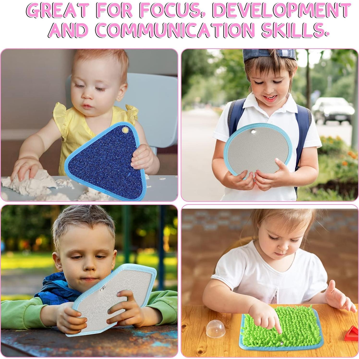 Alfombrillas Sensoriales Boao 8 Piezas Texturizadas 21x21 cm