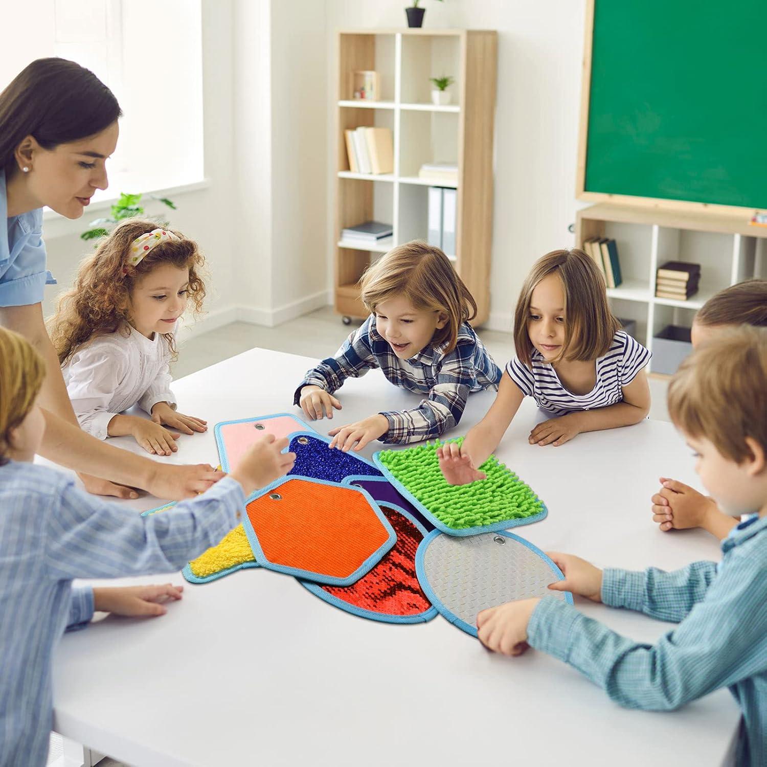 Alfombrillas Sensoriales Boao 8 Piezas Texturizadas 21x21 cm