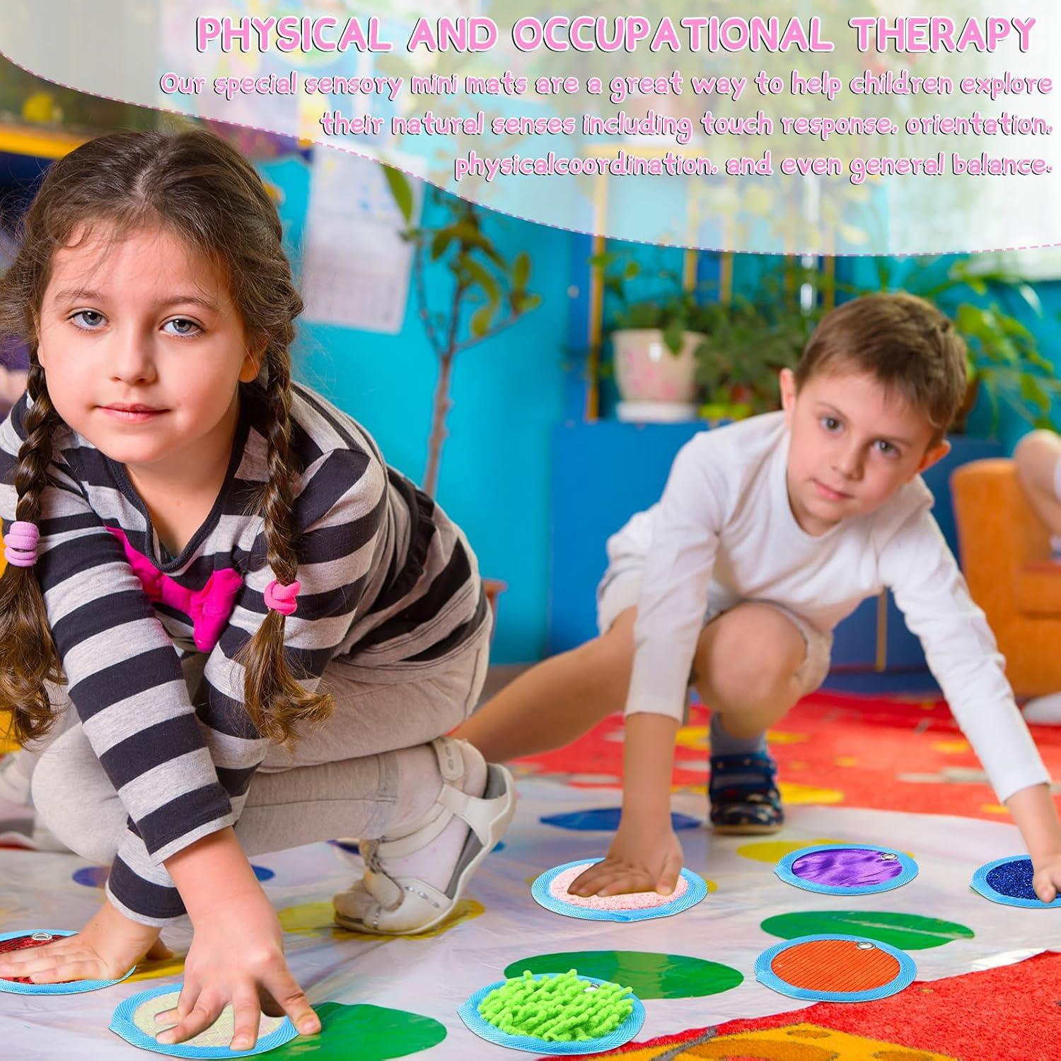 Alfombrillas Sensoriales Boao 8 Piezas 10.16 cm Texturizadas