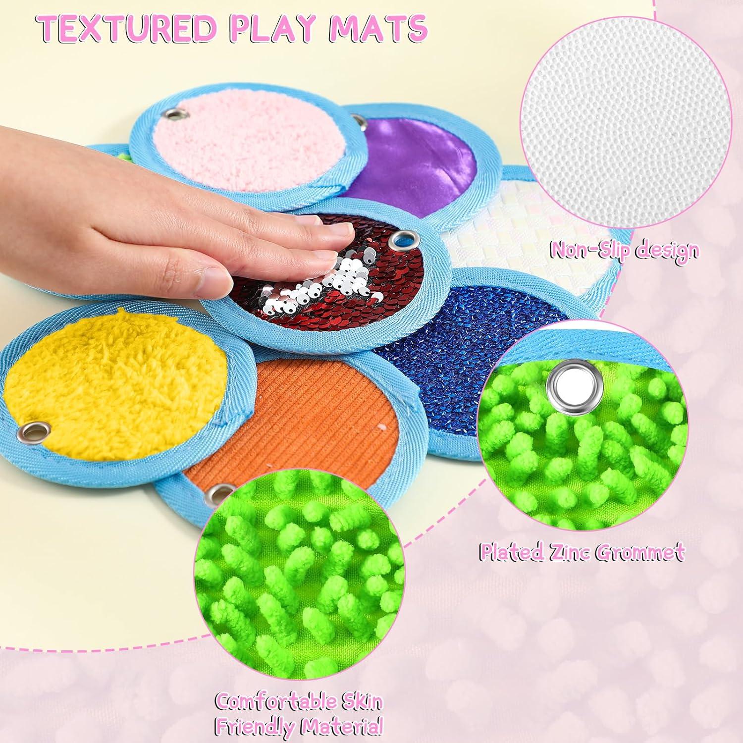 Alfombrillas Sensoriales Boao 8 Piezas 10.16 cm Texturizadas