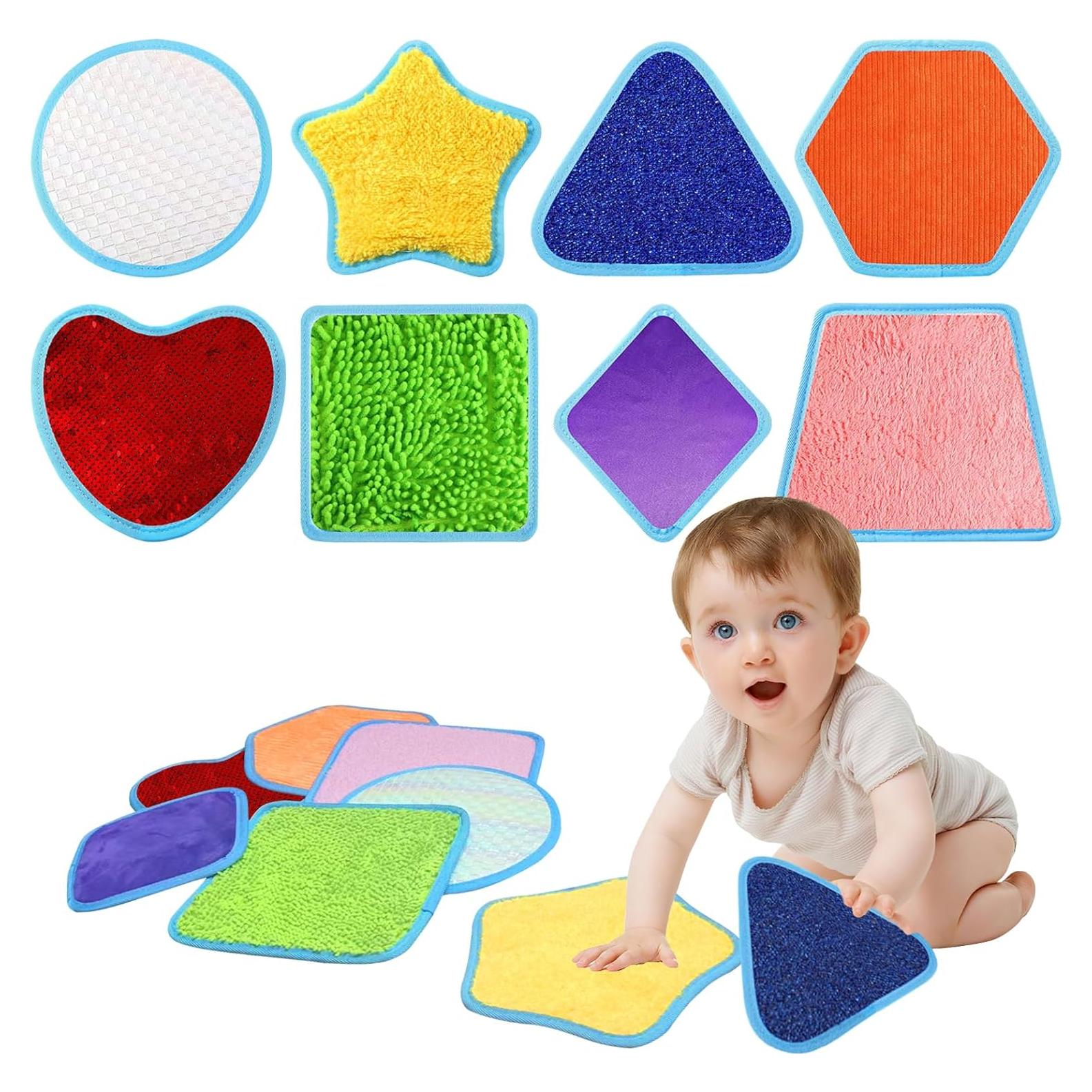 Mats Sensoriales HooBribeau 8 Conjuntos Texturizados 29x24cm