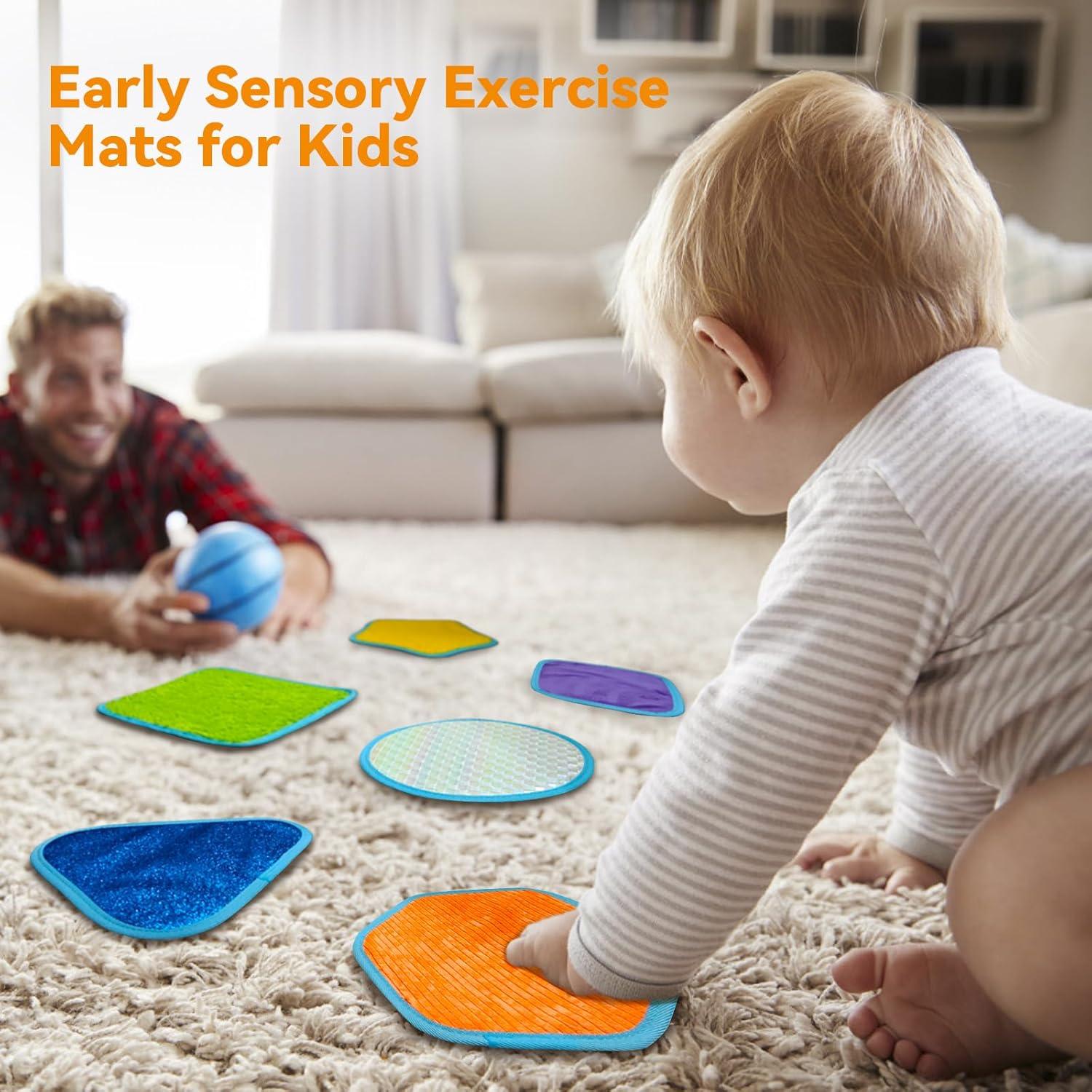 Mats Sensoriales HooBribeau 8 Conjuntos Texturizados 29x24cm