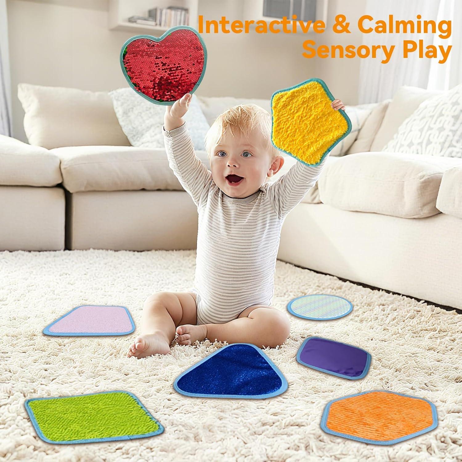 Mats Sensoriales HooBribeau 8 Conjuntos Texturizados 29x24cm