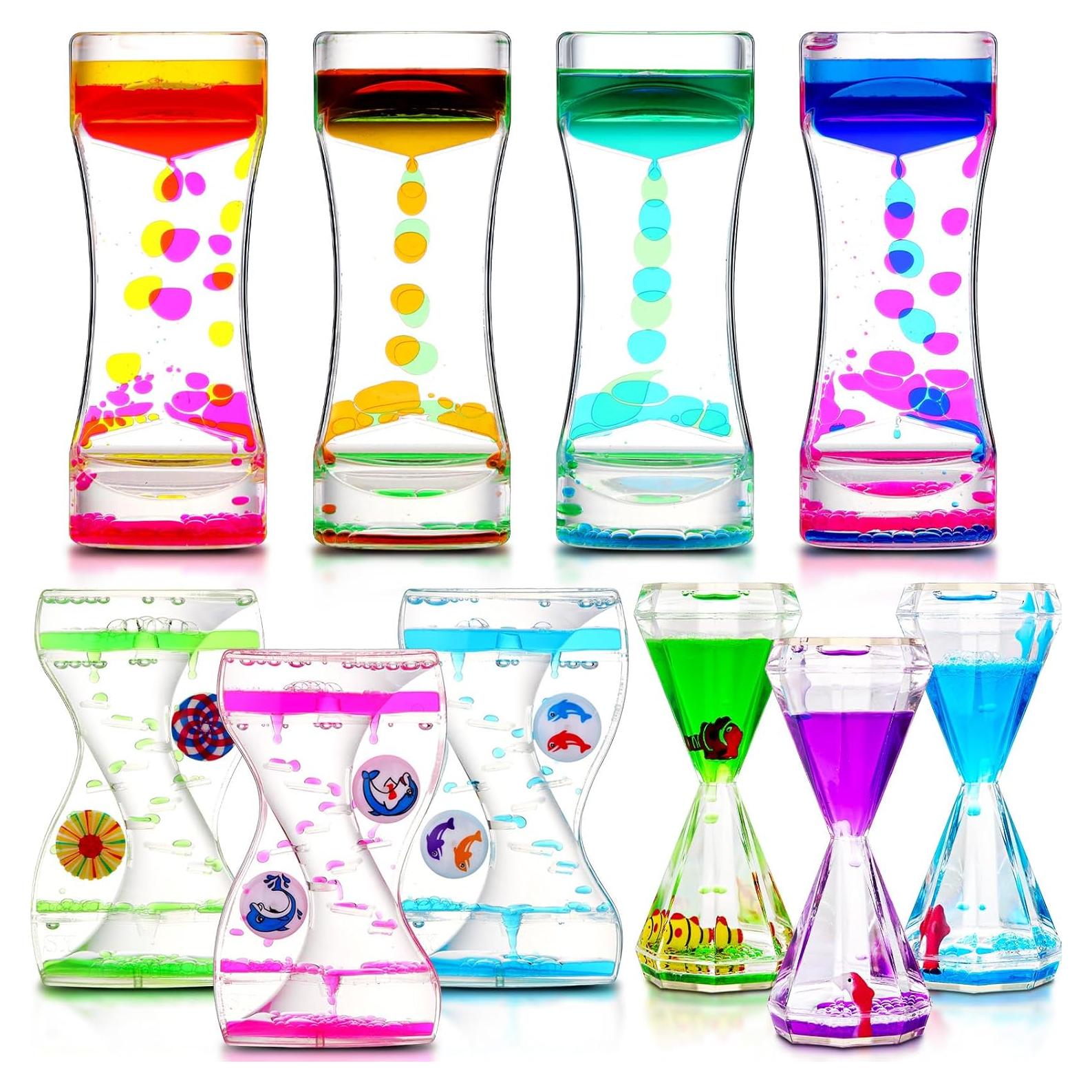 10 Temporizadores de Burbujas Líquidas Motionchic - Multicolor