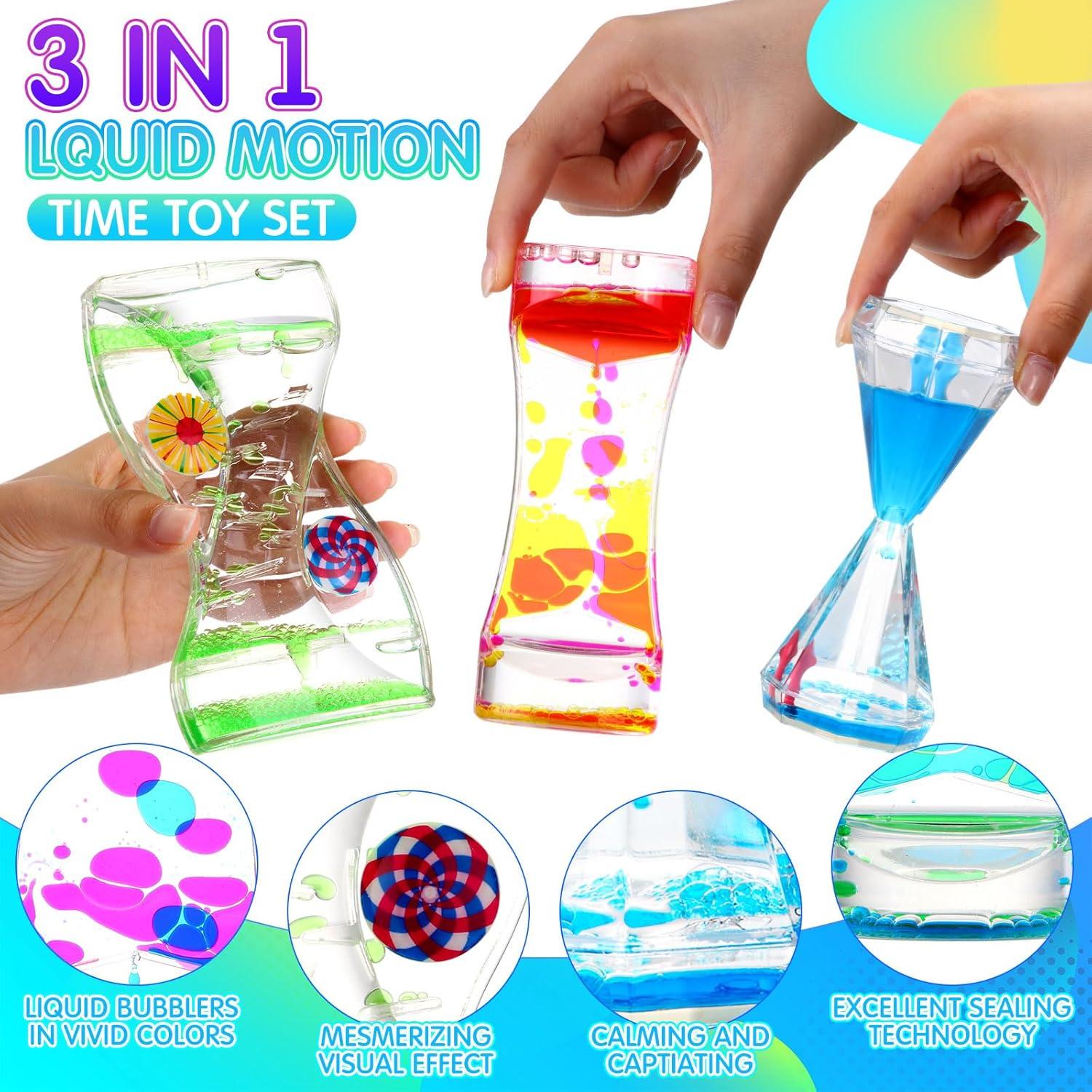 10 Temporizadores de Burbujas Líquidas Motionchic - Multicolor