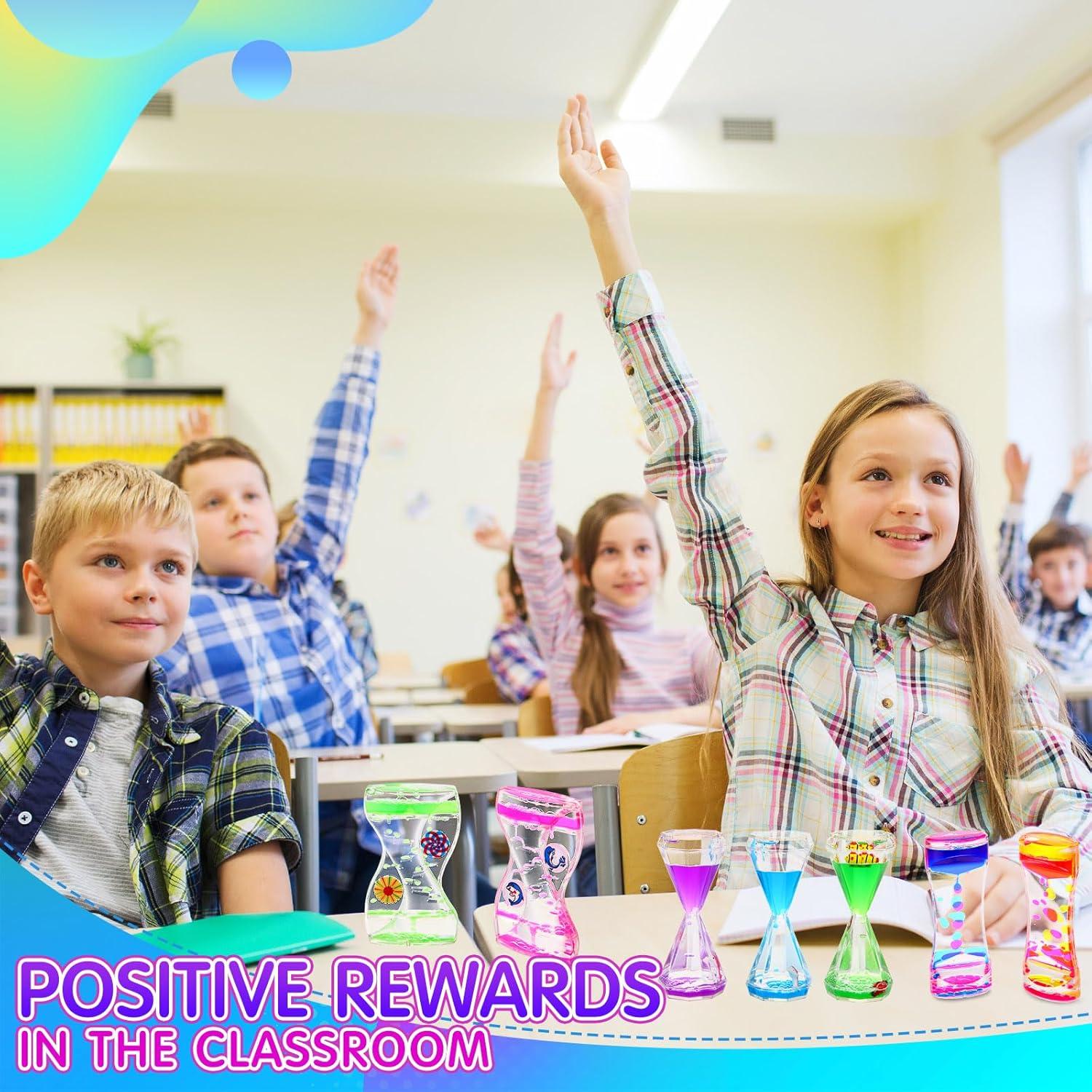 10 Temporizadores de Burbujas Líquidas Motionchic - Multicolor