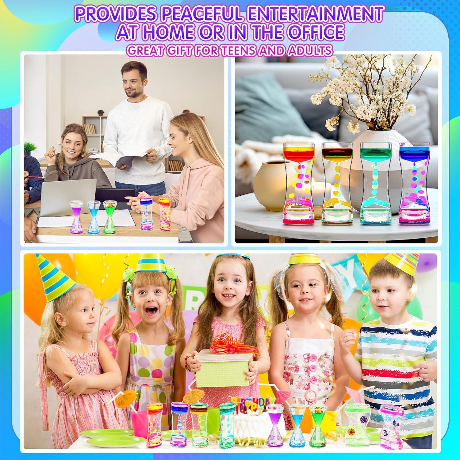 10 Temporizadores de Burbujas Líquidas Motionchic - Multicolor