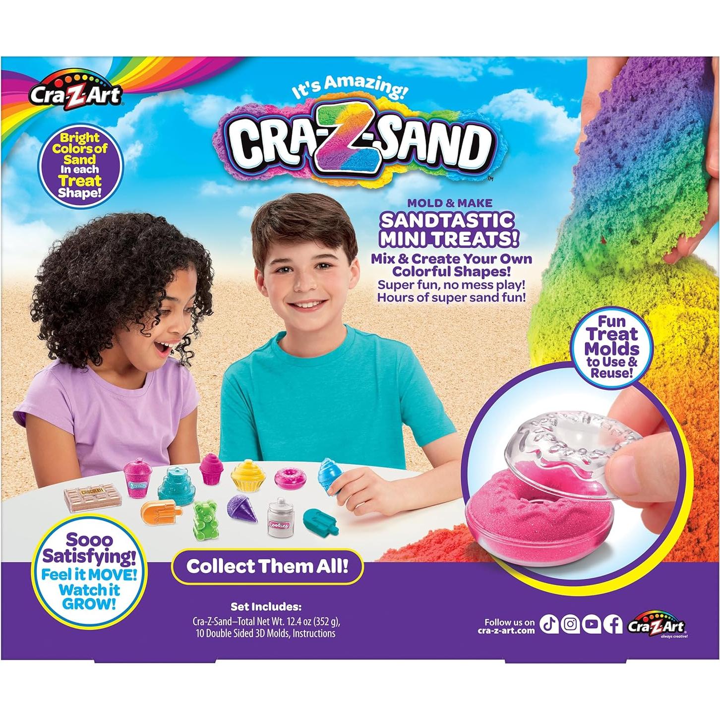 Set de Arena Cra-Z-Sand Dulces Mini Mania 10 Piezas Multicolor