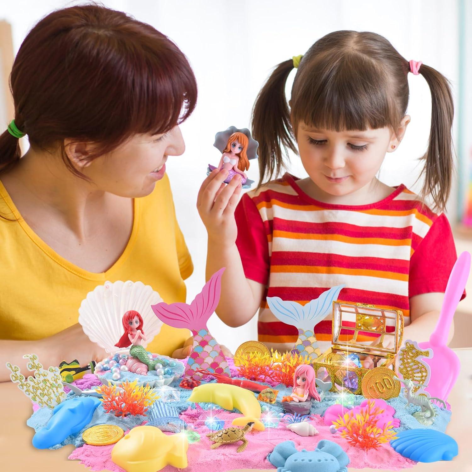 Kit de Arte Sensory Volmop con Arena de Juego 1.5kg Azul