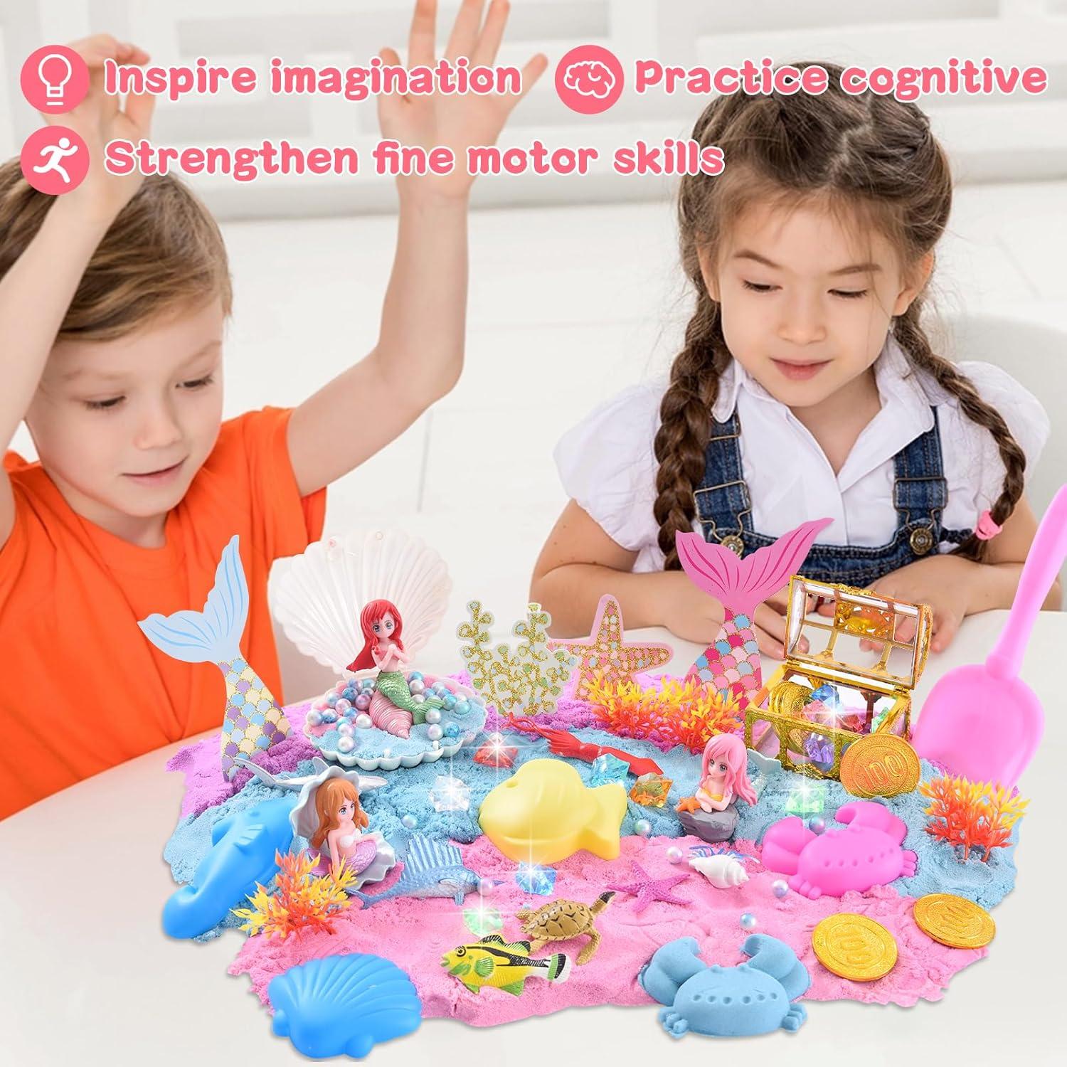 Kit de Arte Sensory Volmop con Arena de Juego 1.5kg Azul