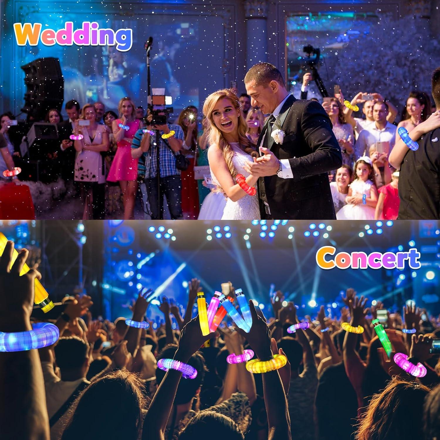 Paquete de 24 Palitos Brillantes Gigilli para Fiesta de Halloween