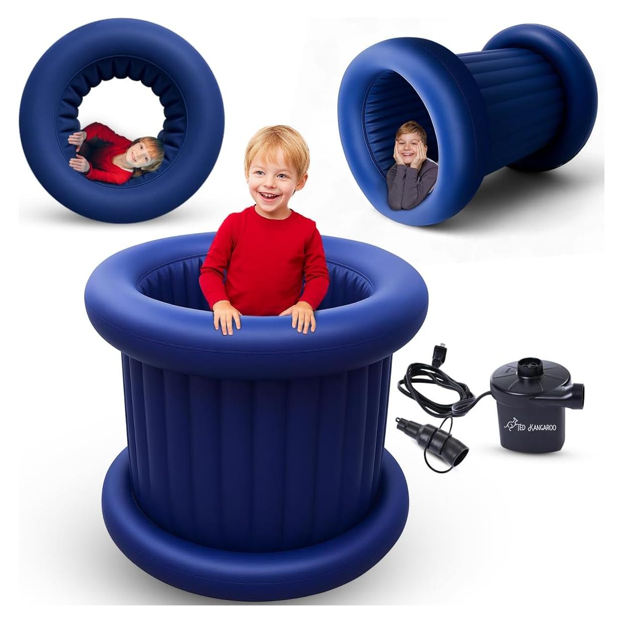 Silla Sensorial Inflable TED KANGAROO Azul - Edición Reforzada 2025
