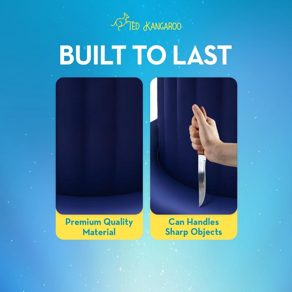 Silla Sensorial Inflable TED KANGAROO Azul - Edición Reforzada 2025