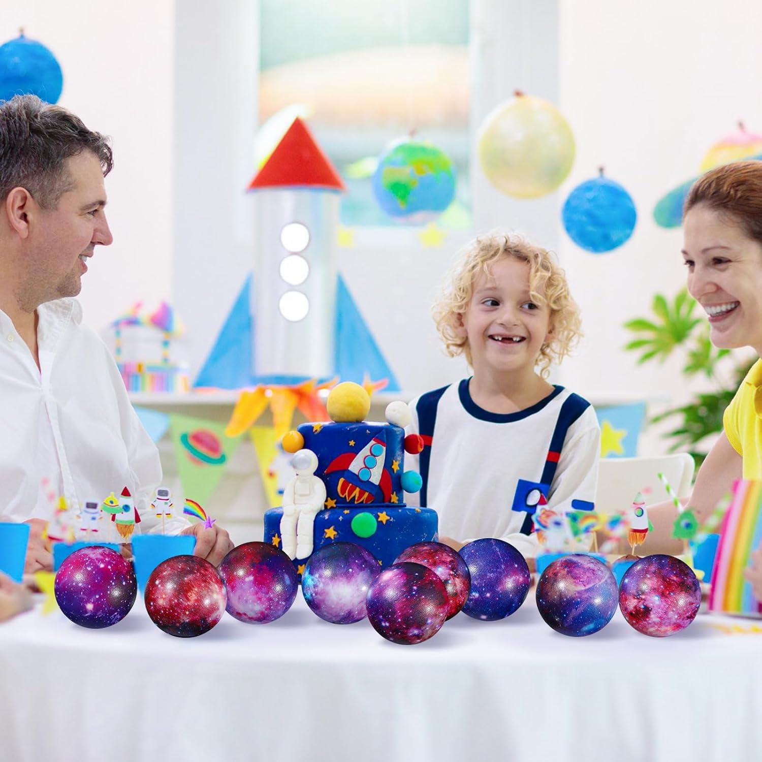 50 Pelotas Antiestrés Galácticas 5 cm Jenaai Espuma