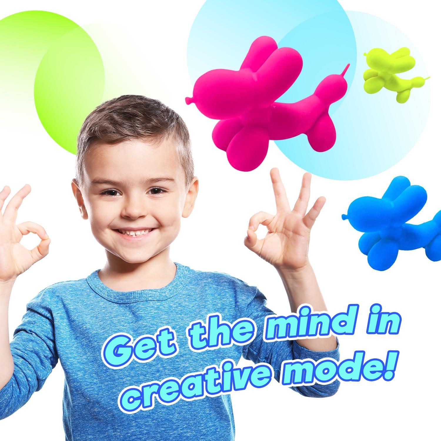 JA-RU Perro Globo Estirable 1 Unidad Color Variado Juguete Fidget